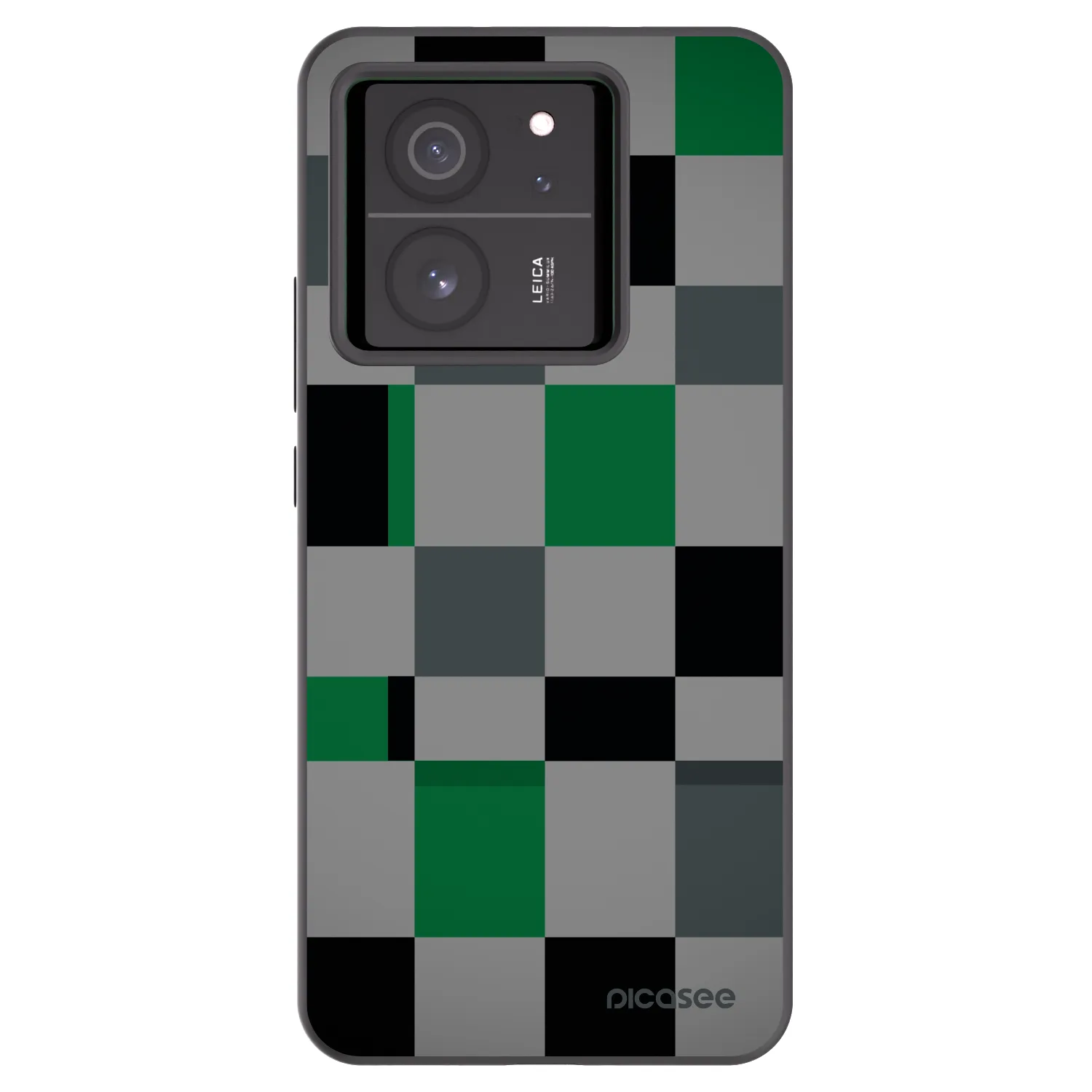 Picasee crna silikonska maskica za Xiaomi 13T Pro - Block Grid