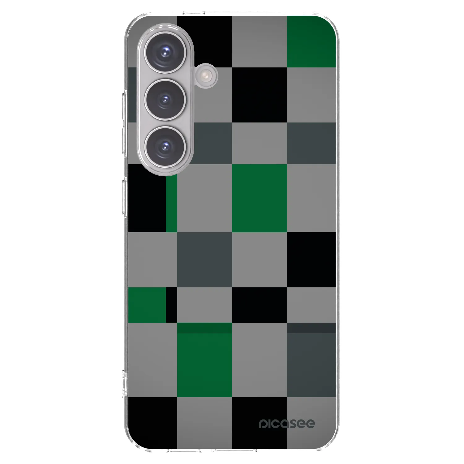 Picasee silikonska prozirna maskica za Samsung Galaxy S24 S921B 5G - Block Grid