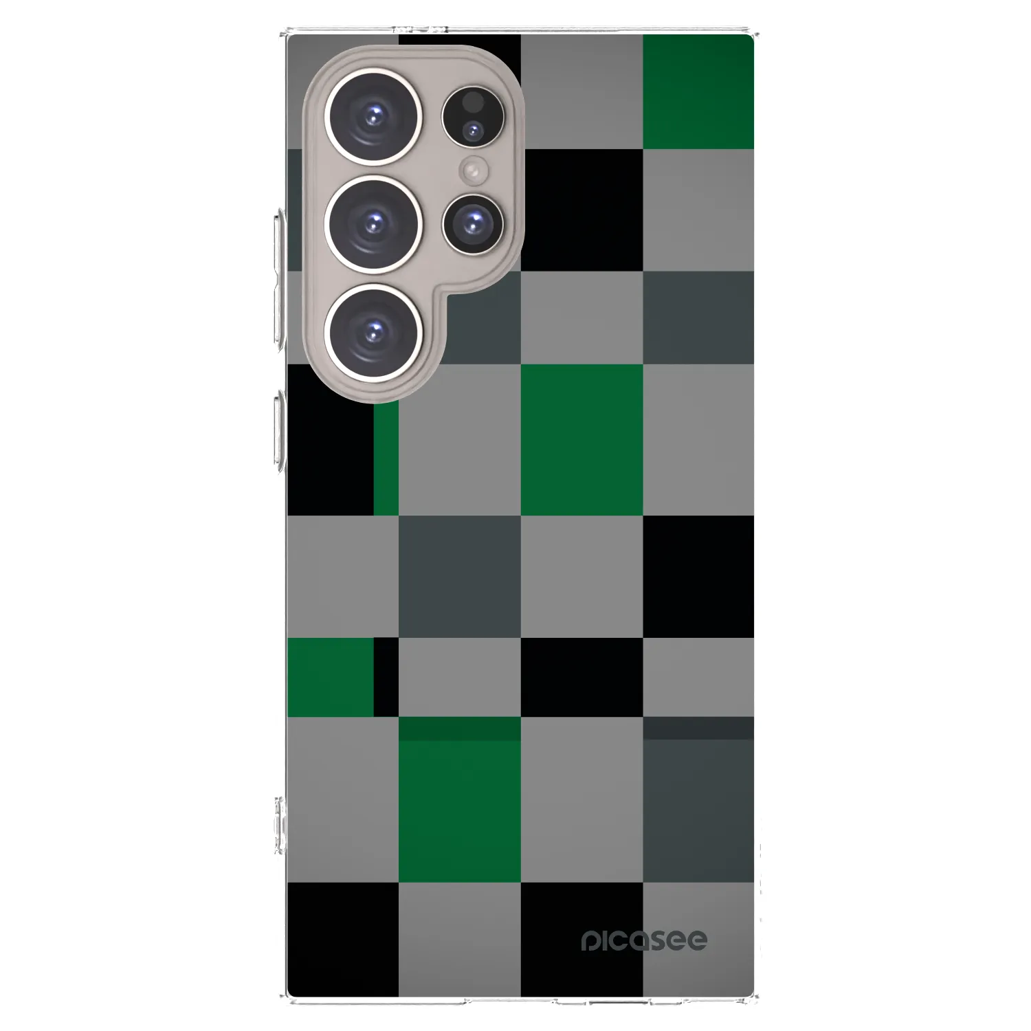 Picasee silikonska prozirna maskica za Samsung Galaxy S24 Ultra S928B 5G - Block Grid