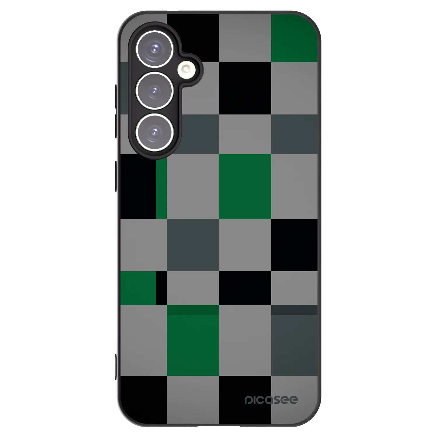 Picasee crna silikonska maskica za Samsung Galaxy S23 FE S711B - Block Grid