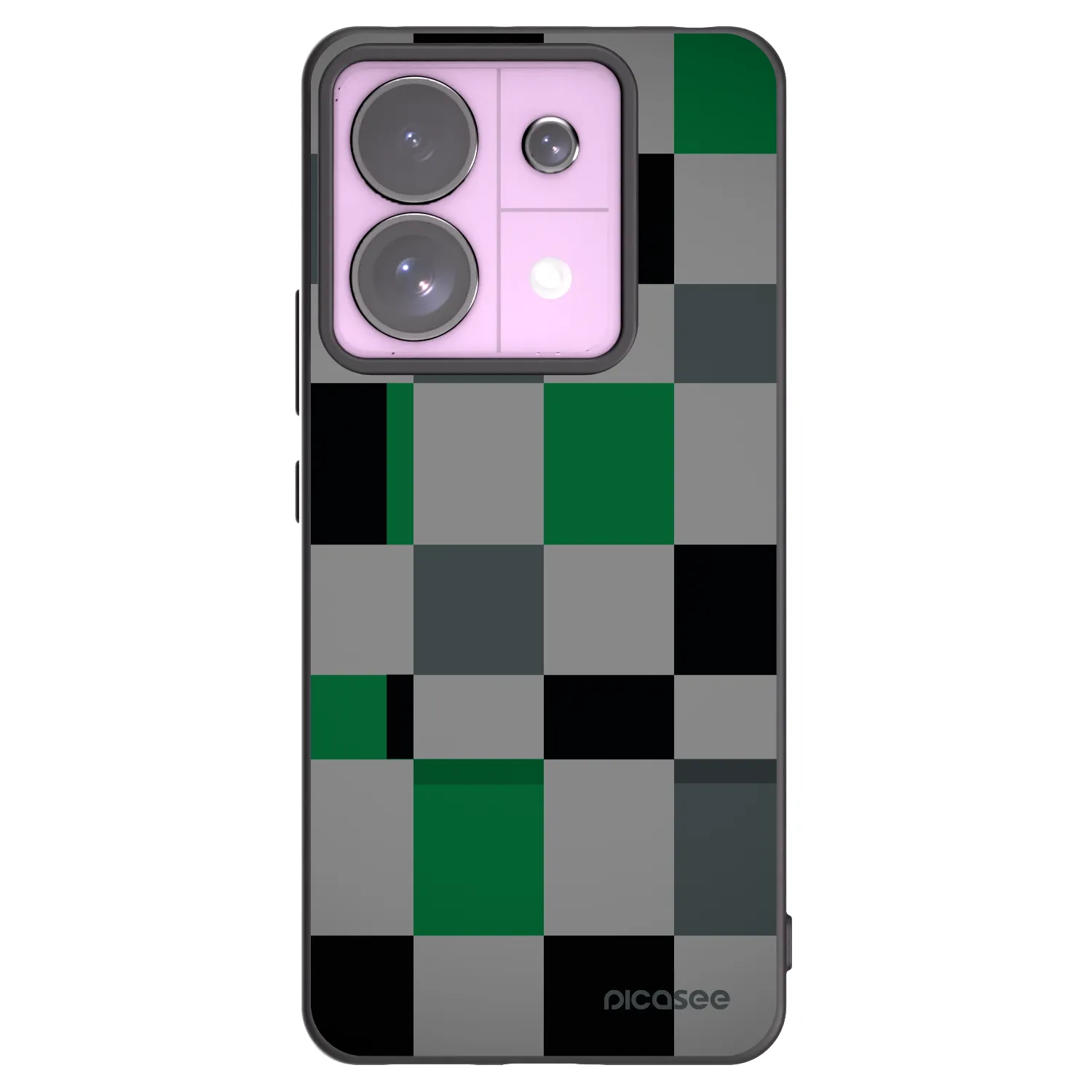 Picasee crna silikonska maskica za Xiaomi Redmi Note 13 Pro 5G - Block Grid