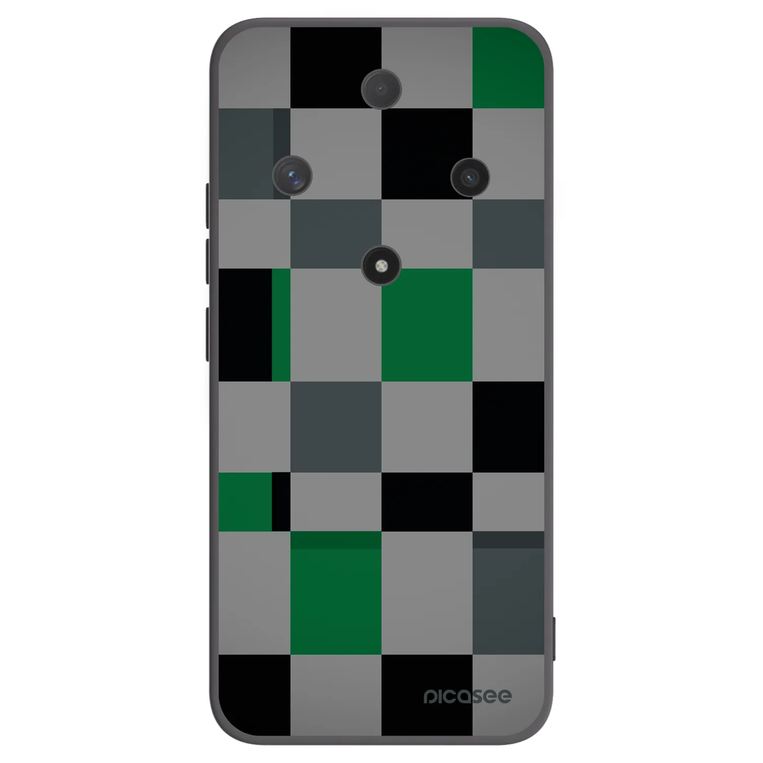 Picasee crna silikonska maskica za Honor Magic6 Lite 5G - Block Grid