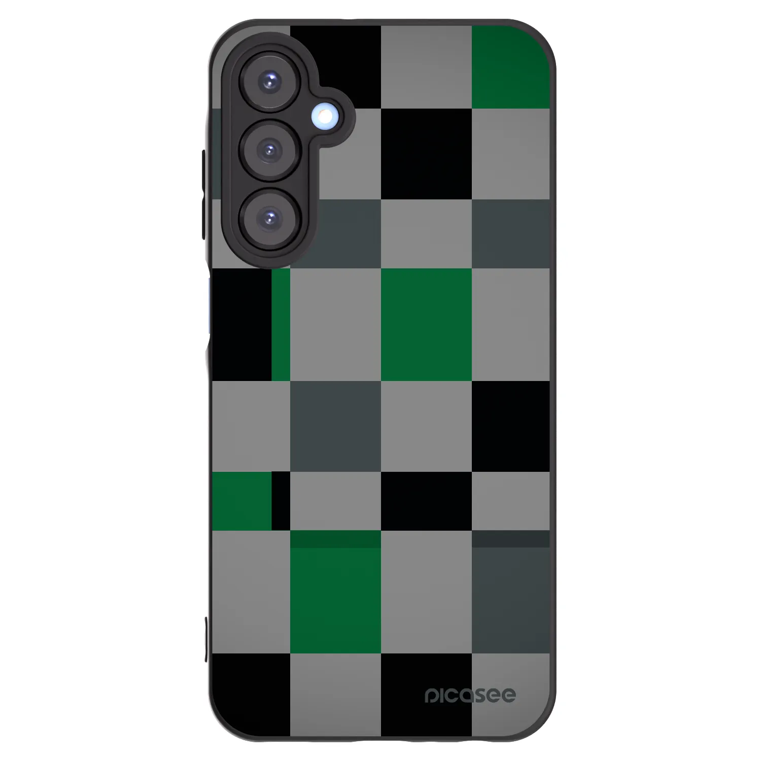 Picasee crna silikonska maskica za Samsung Galaxy A25 A256B 5G - Block Grid