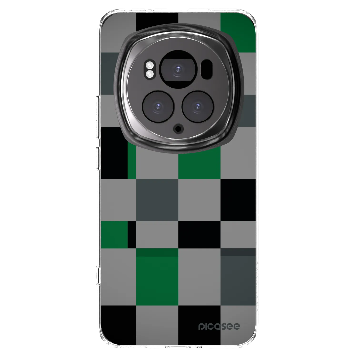 Picasee silikonska prozirna maskica za Honor Magic6 Pro - Block Grid