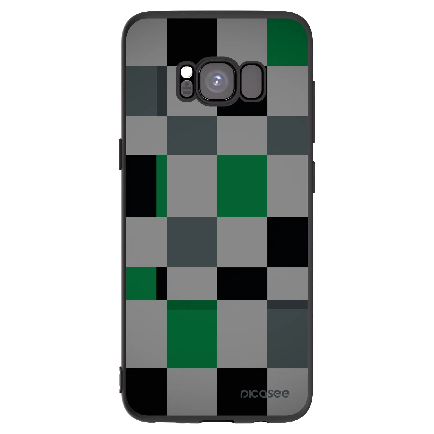 Picasee crna silikonska maskica za Samsung Galaxy A73 5G - Block Grid