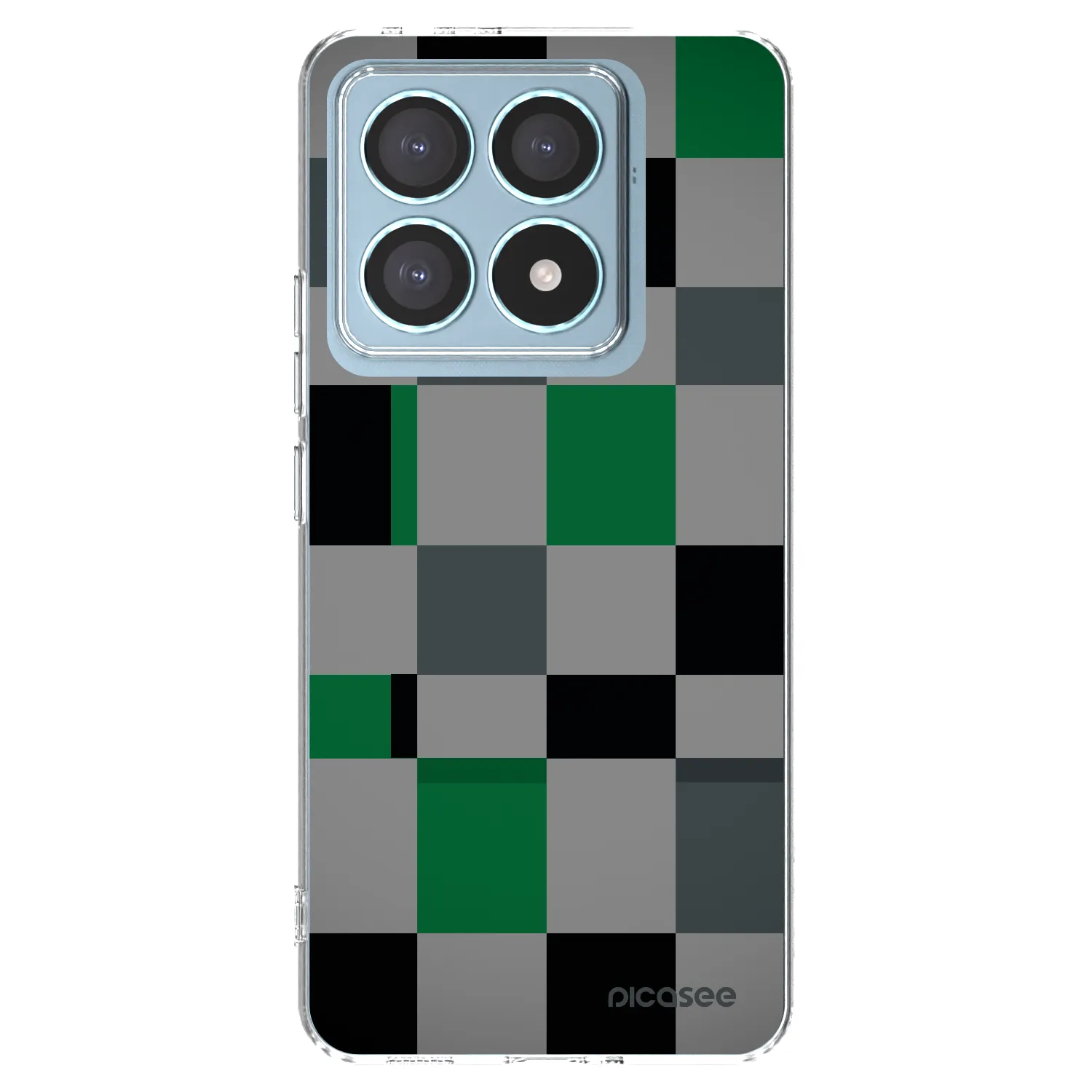 Picasee silikonska prozirna maskica za Xiaomi 14T Pro - Block Grid