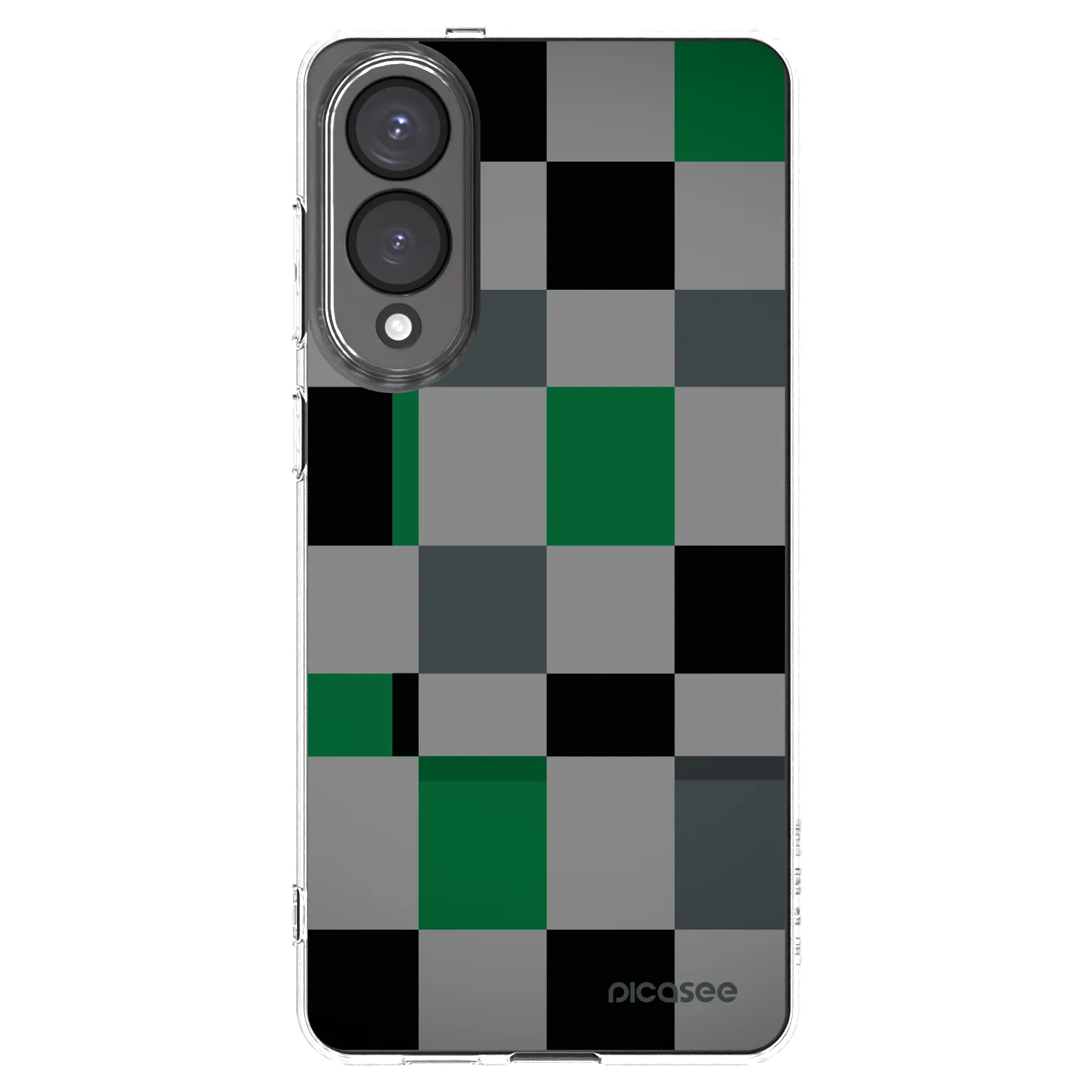 Picasee silikonska prozirna maskica za Samsung Galaxy S25 Edge 5G - Block Grid