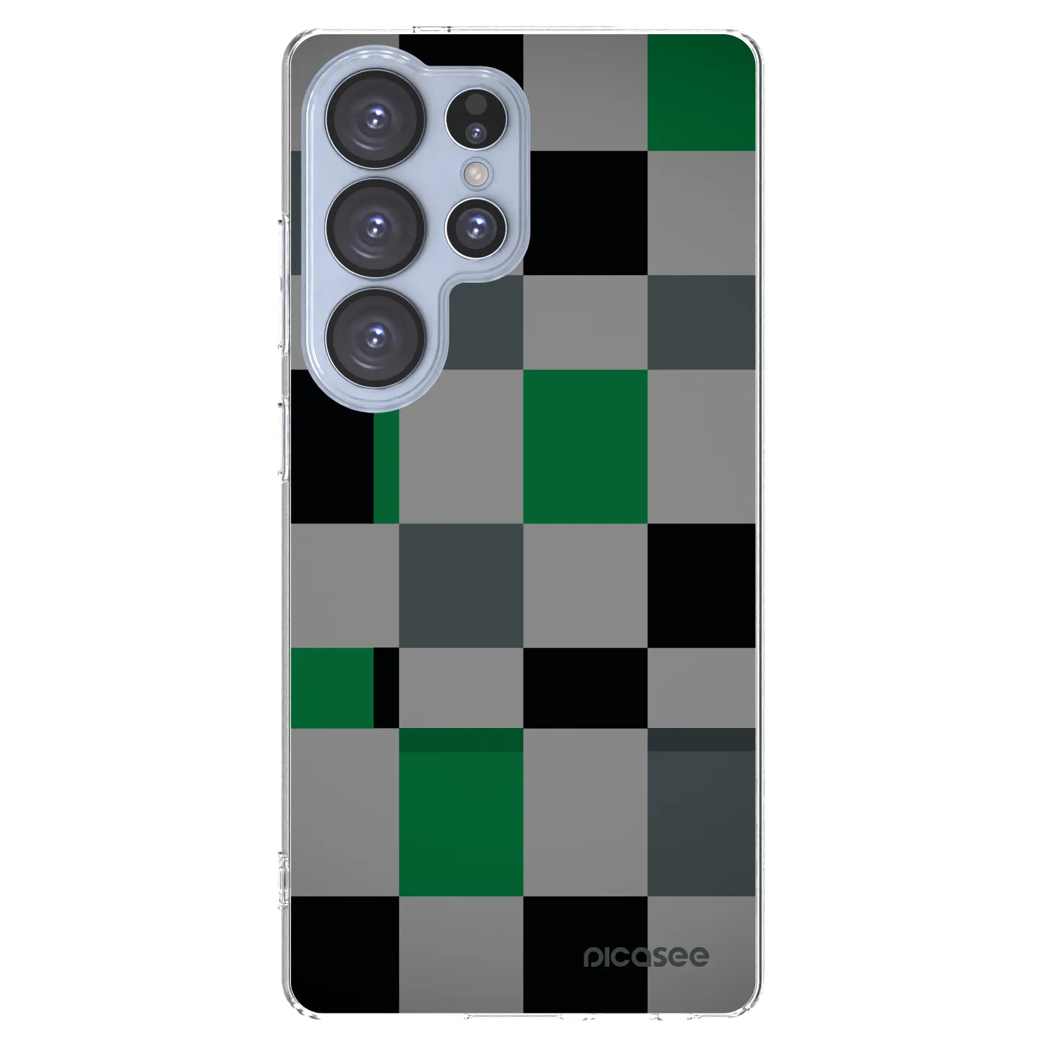 Picasee silikonska prozirna maskica za Samsung Galaxy S25 Ultra 5G - Block Grid