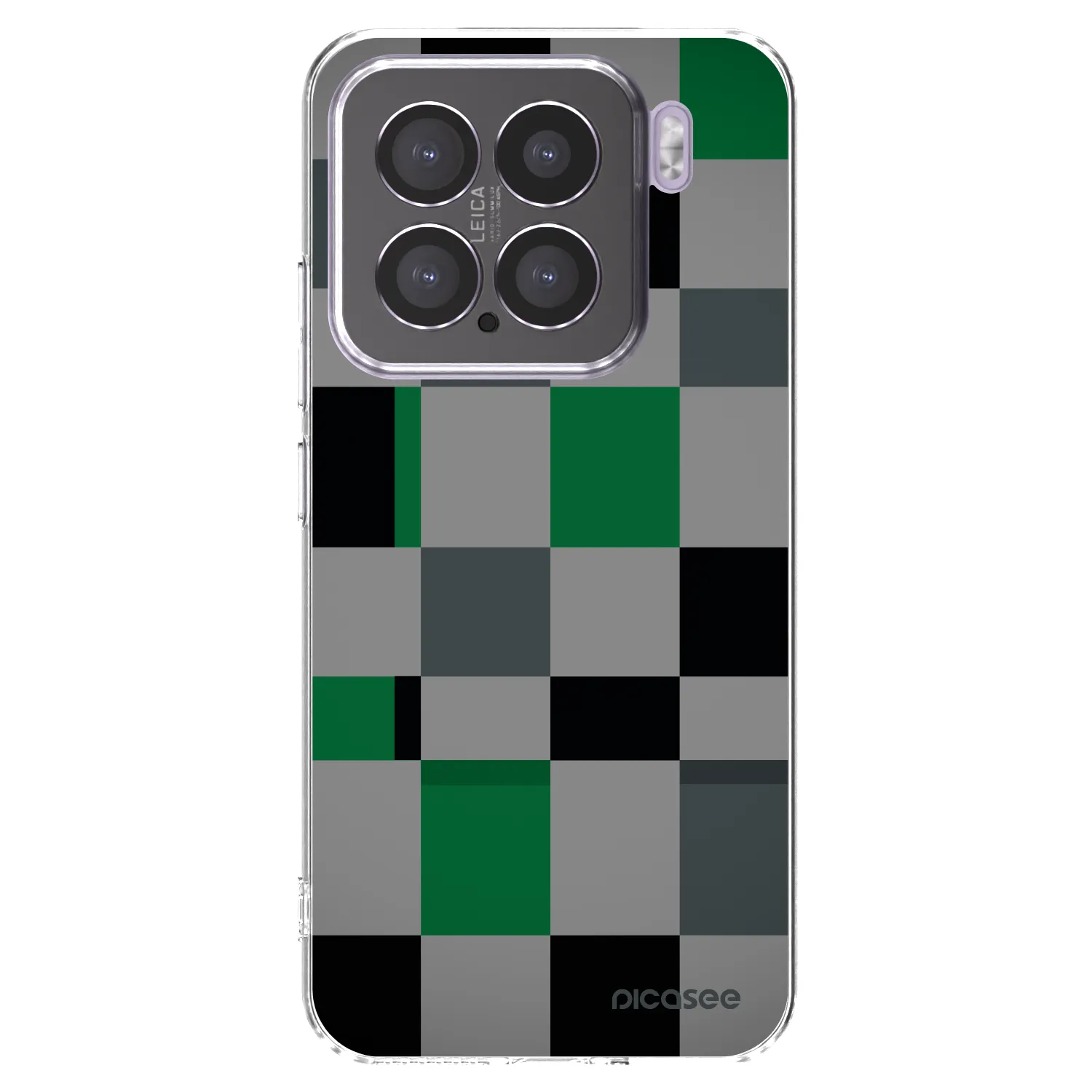 Picasee silikonska prozirna maskica za Xiaomi 15 - Block Grid