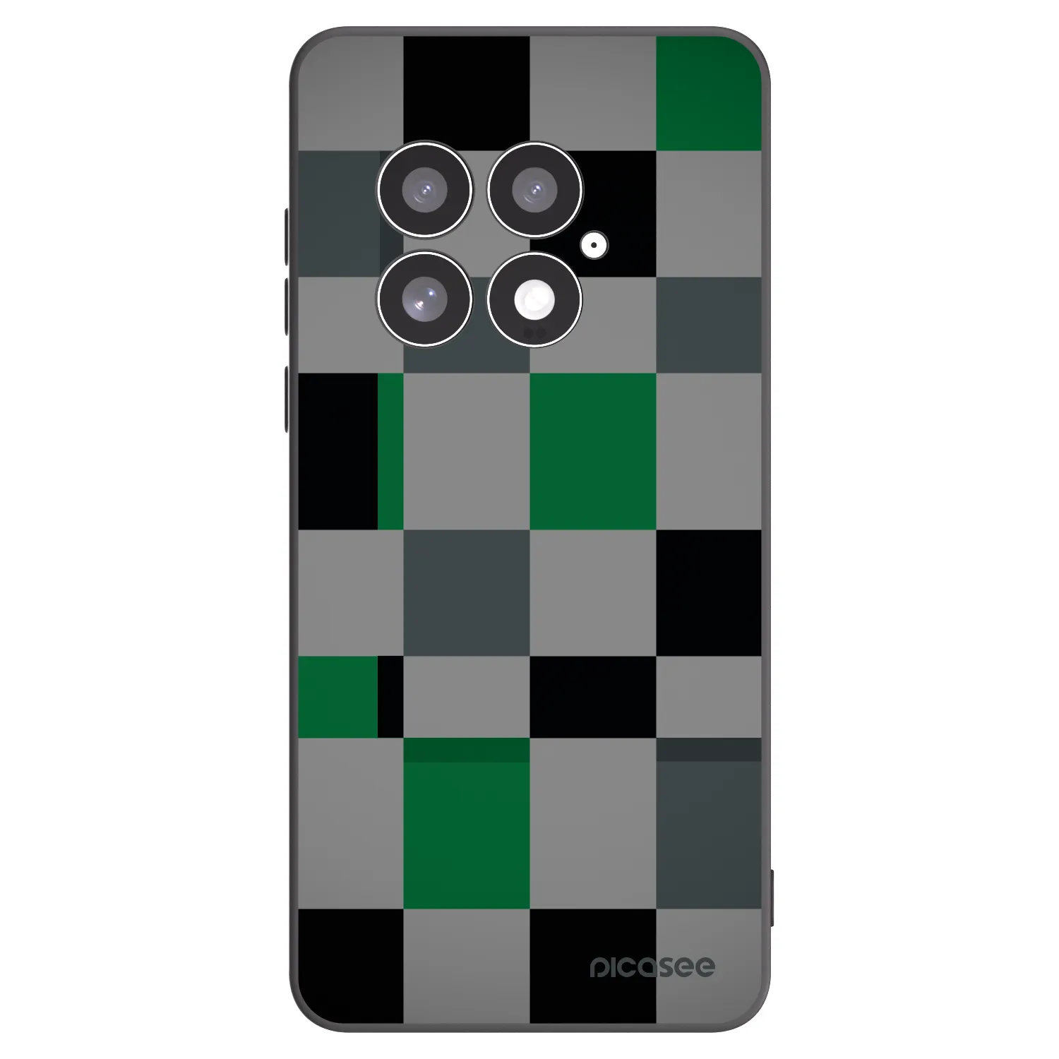 Picasee crna silikonska maskica za OnePlus 13 5G - Block Grid