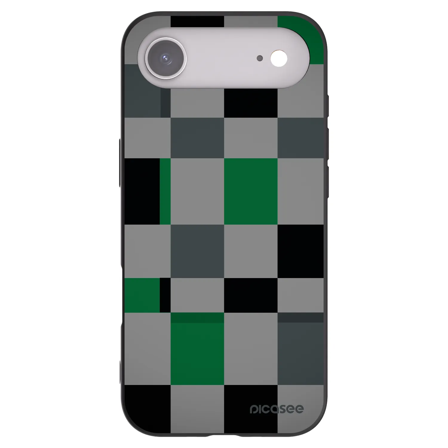 Picasee crna silikonska maskica za Apple iPhone Air - Block Grid