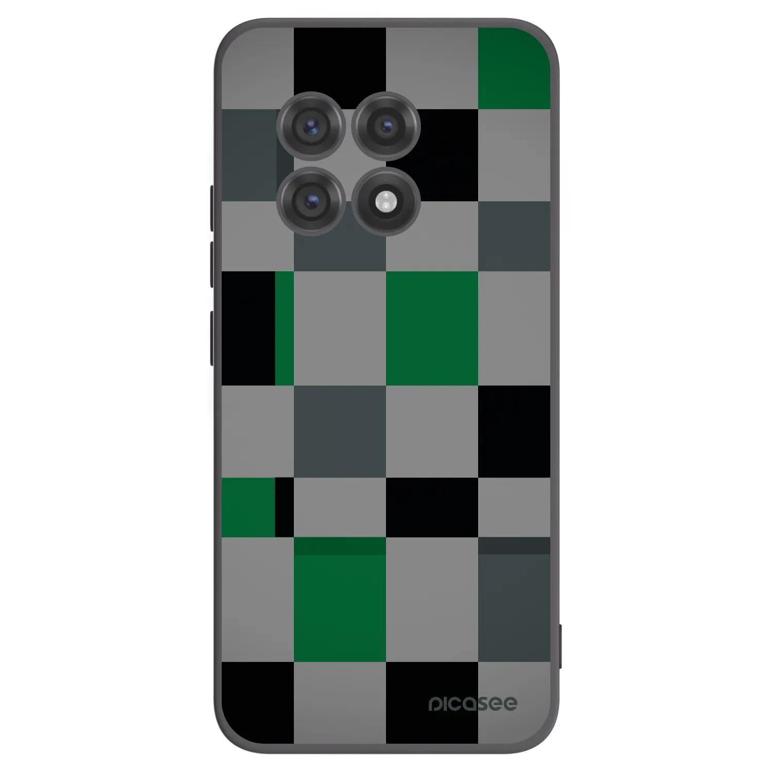 Picasee crna silikonska maskica za OnePlus 13R 5G - Block Grid