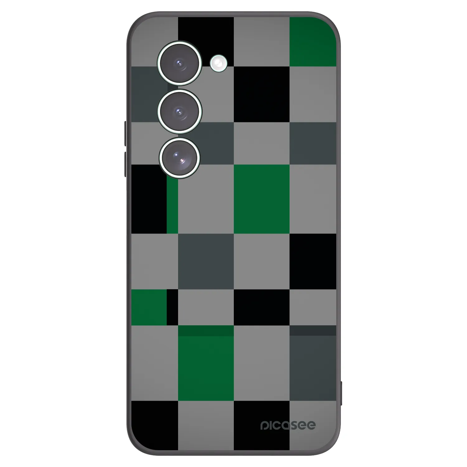 Picasee crna silikonska maskica za Xiaomi Redmi 15 5G - Block Grid
