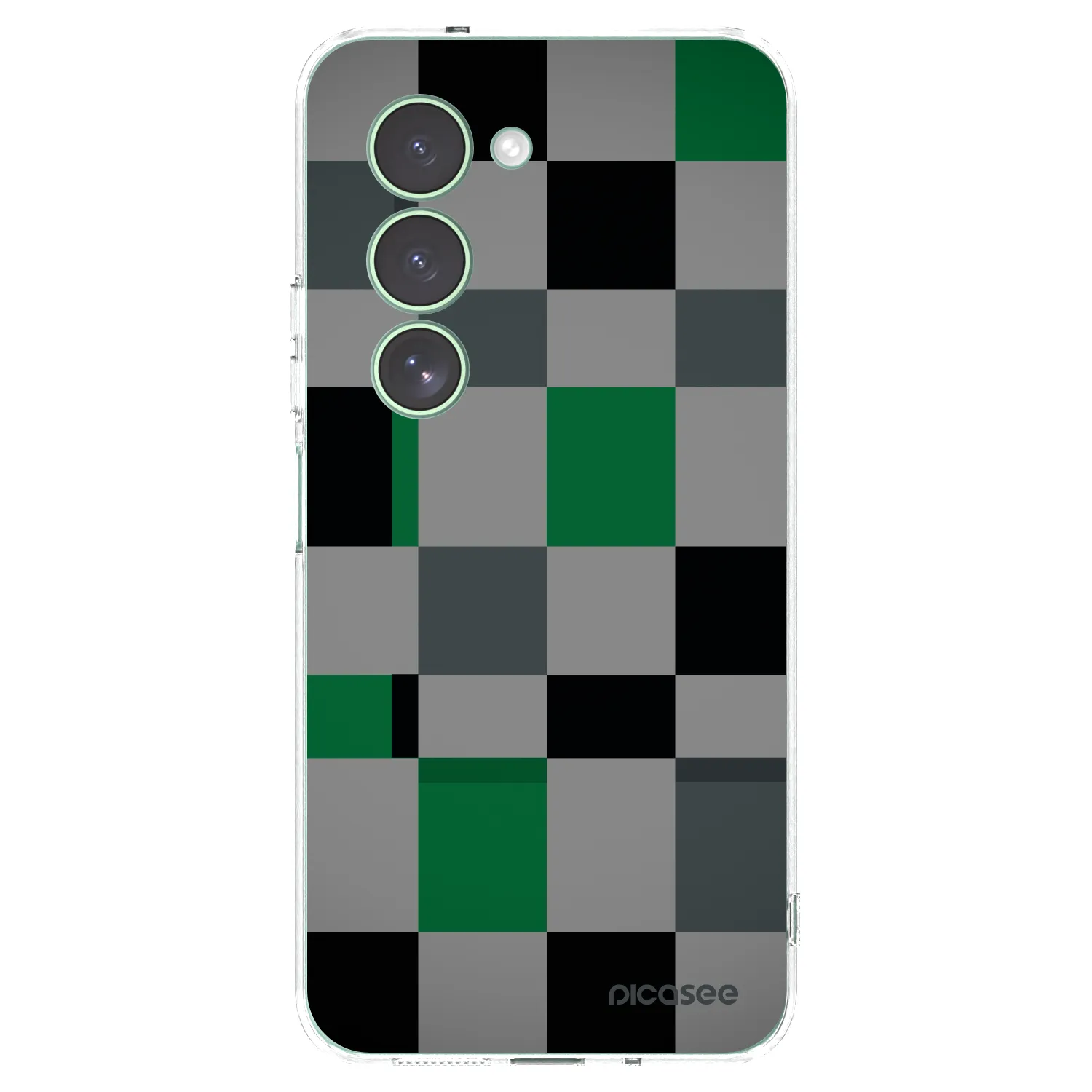 Picasee silikonska prozirna maskica za Xiaomi Redmi 15 5G - Block Grid