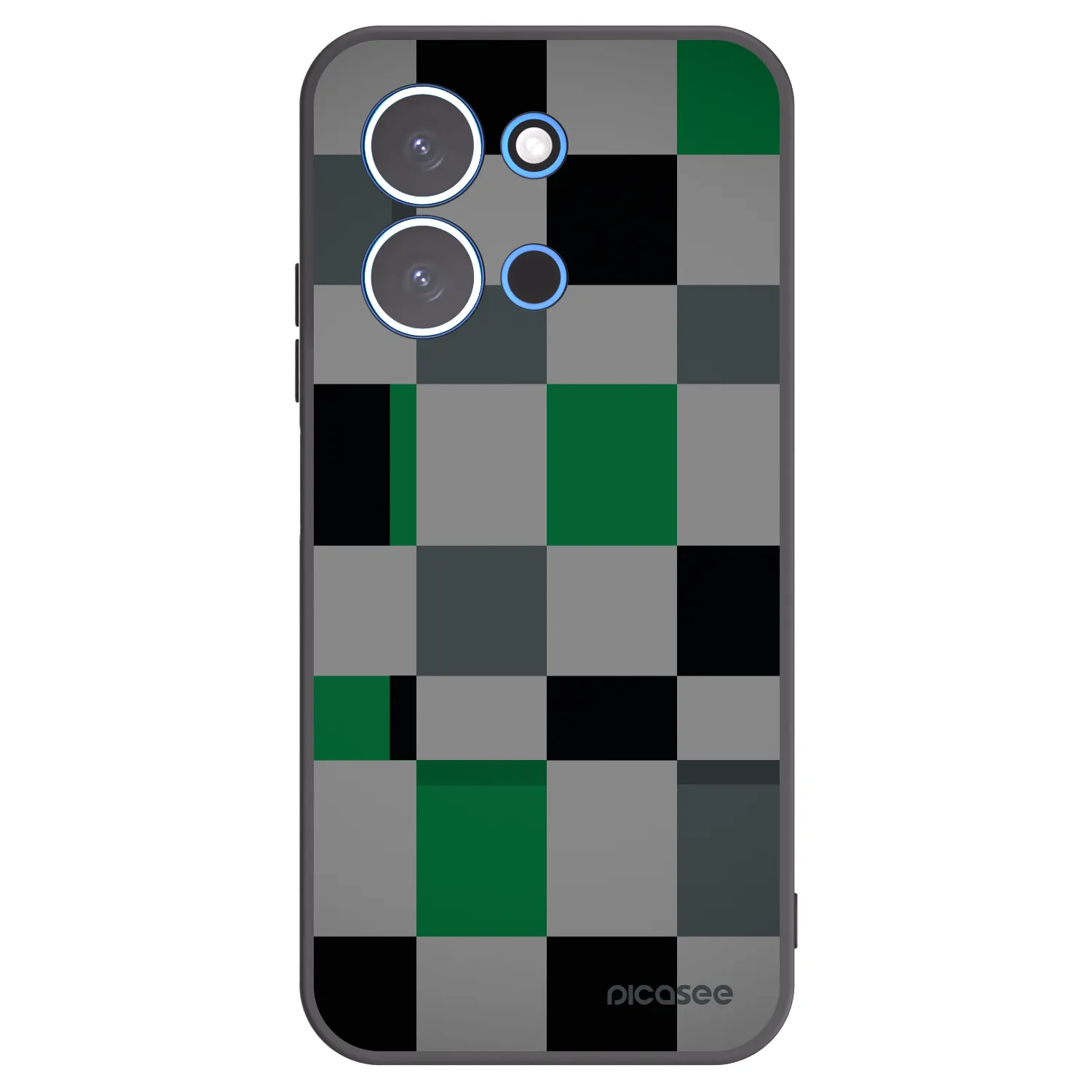 Picasee crna silikonska maskica za Xiaomi Redmi 15C 4G - Block Grid
