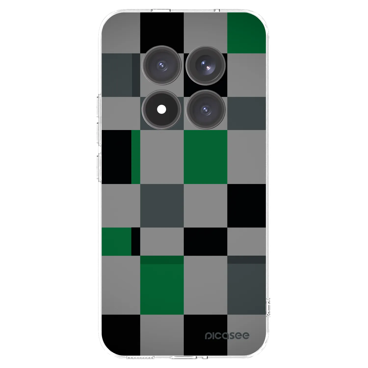 Picasee silikonska prozirna maskica za Xiaomi Redmi Note 15 Pro+ - Block Grid