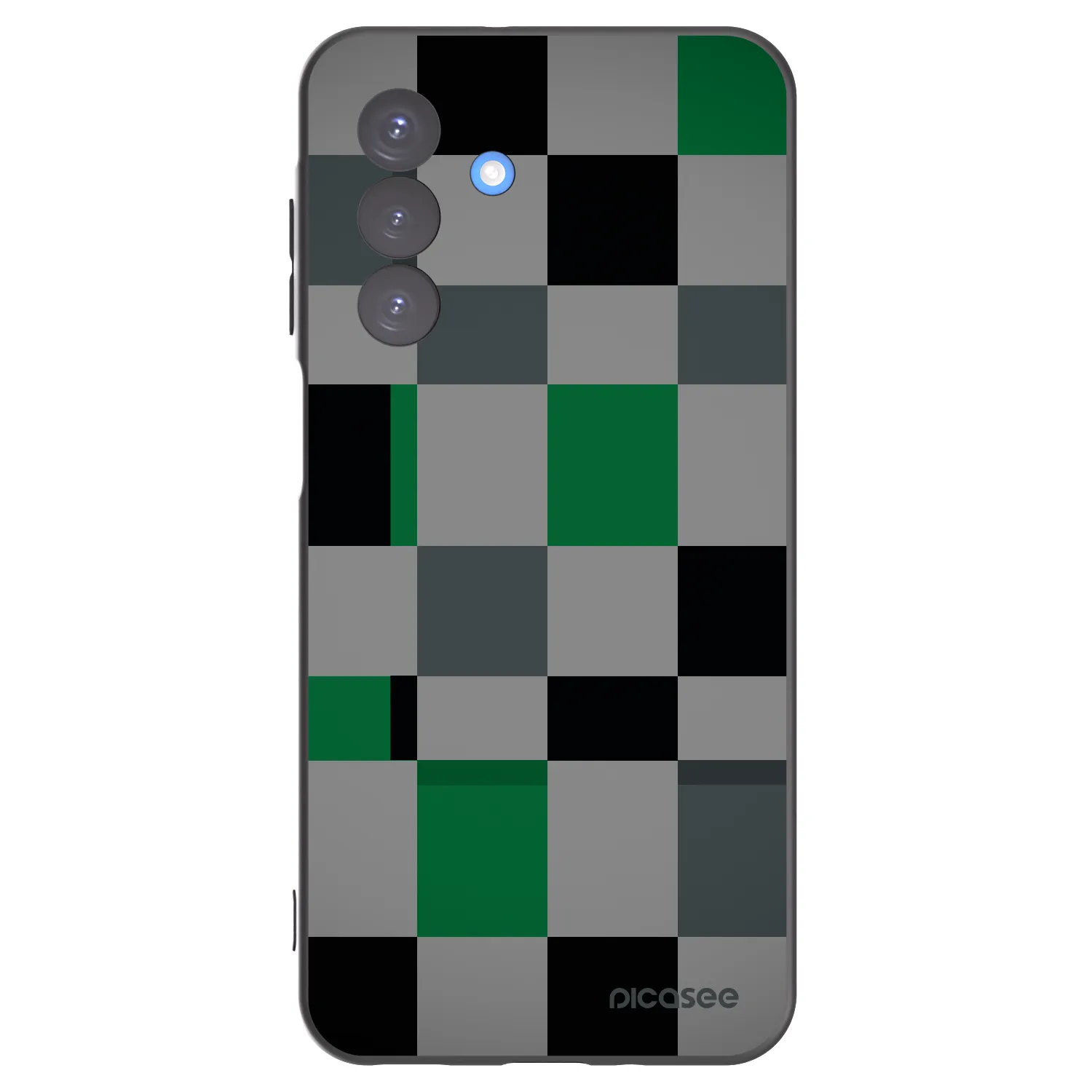 Picasee crna silikonska maskica za Samsung Galaxy A17 5G - Block Grid