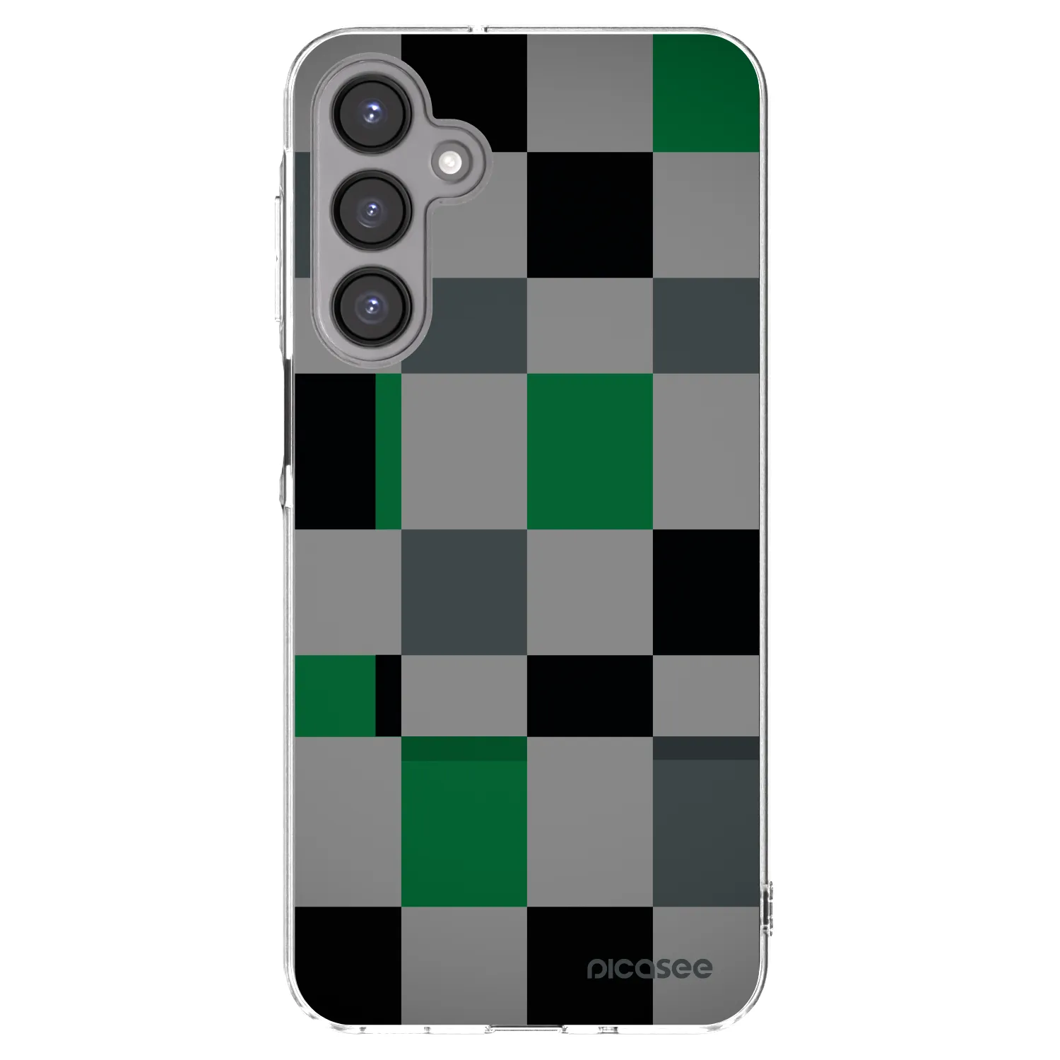 Picasee silikonska prozirna maskica za Samsung Galaxy A16 4G - Block Grid