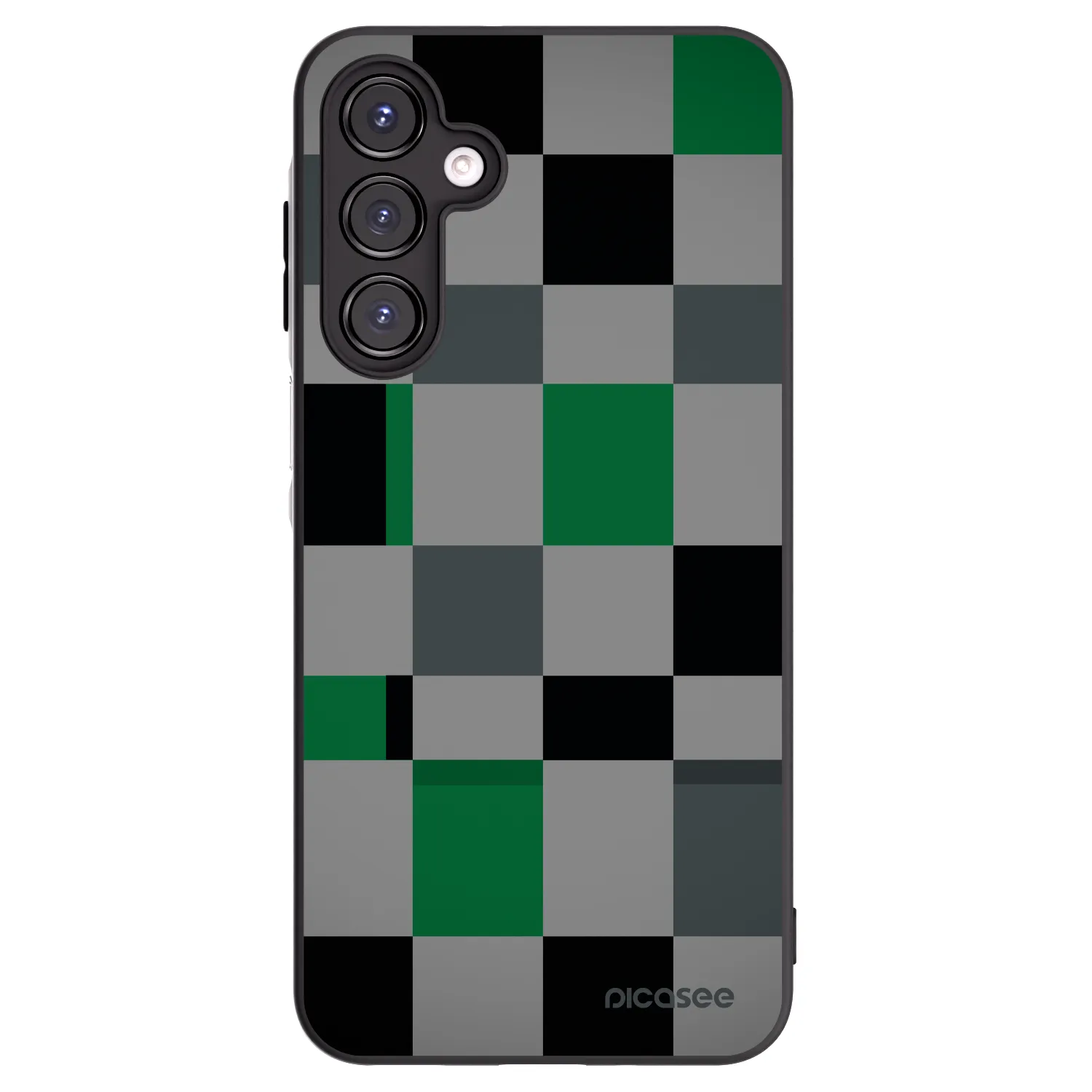 Picasee crna silikonska maskica za Samsung Galaxy A16 4G - Block Grid