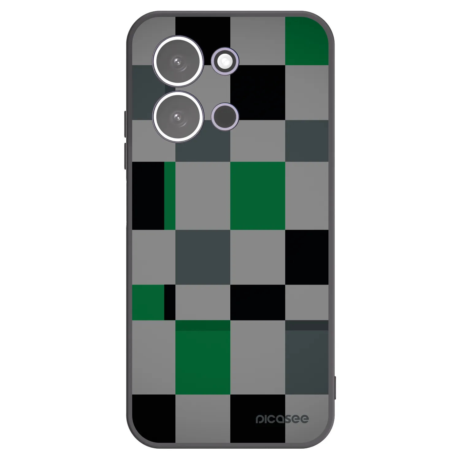 Picasee crna silikonska maskica za Xiaomi Redmi 15C 5G - Block Grid