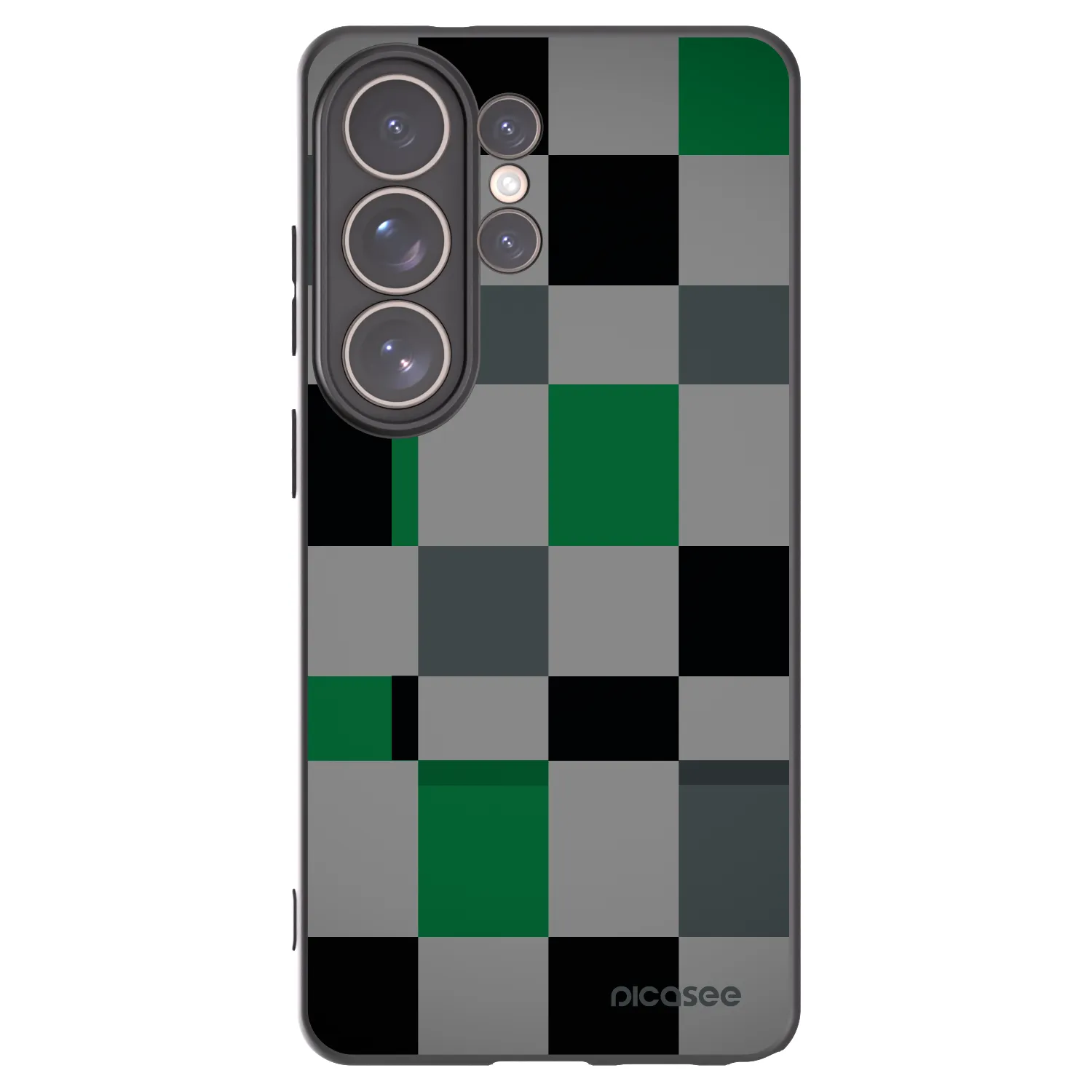 Picasee crna silikonska maskica za Samsung Galaxy S26 Ultra - Block Grid
