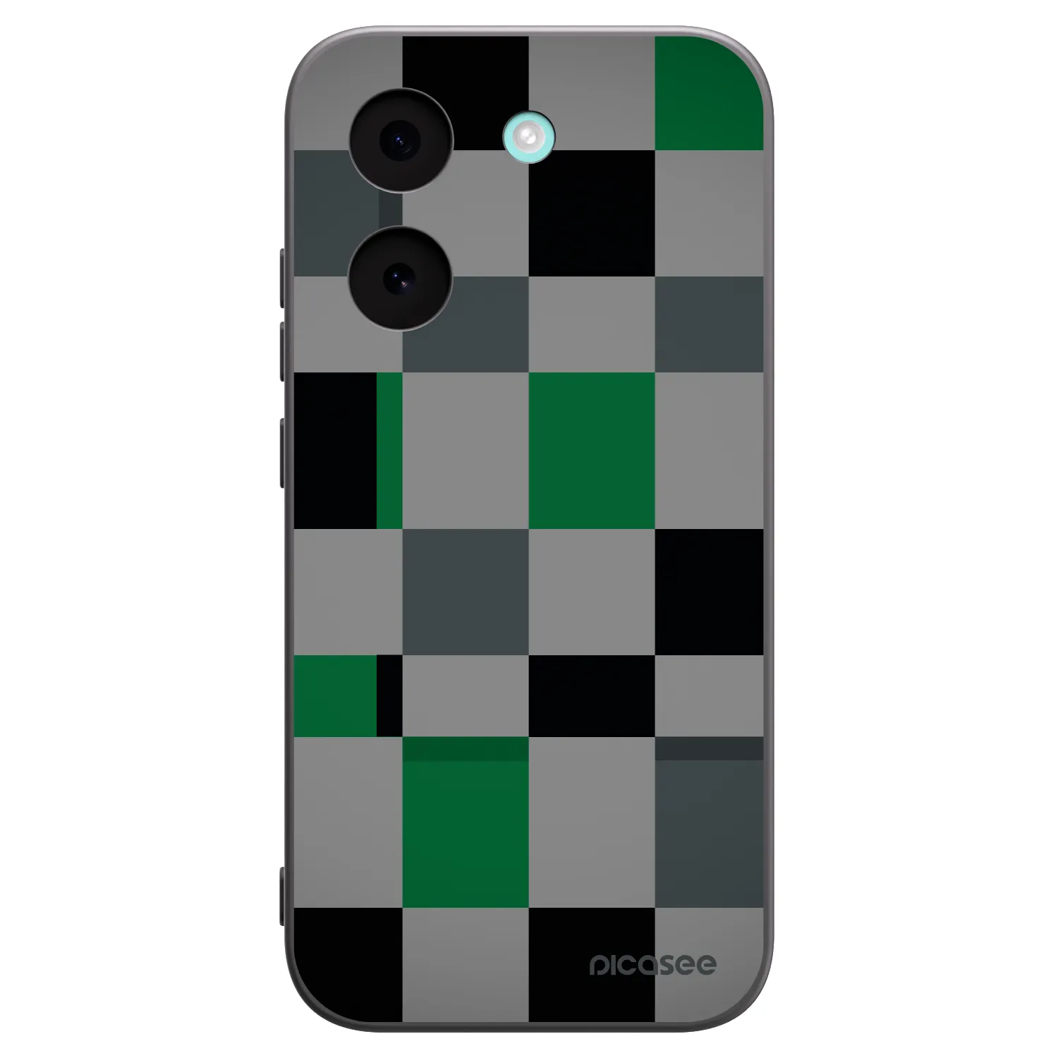 Picasee crna silikonska maskica za Xiaomi Poco X8 Pro - Block Grid