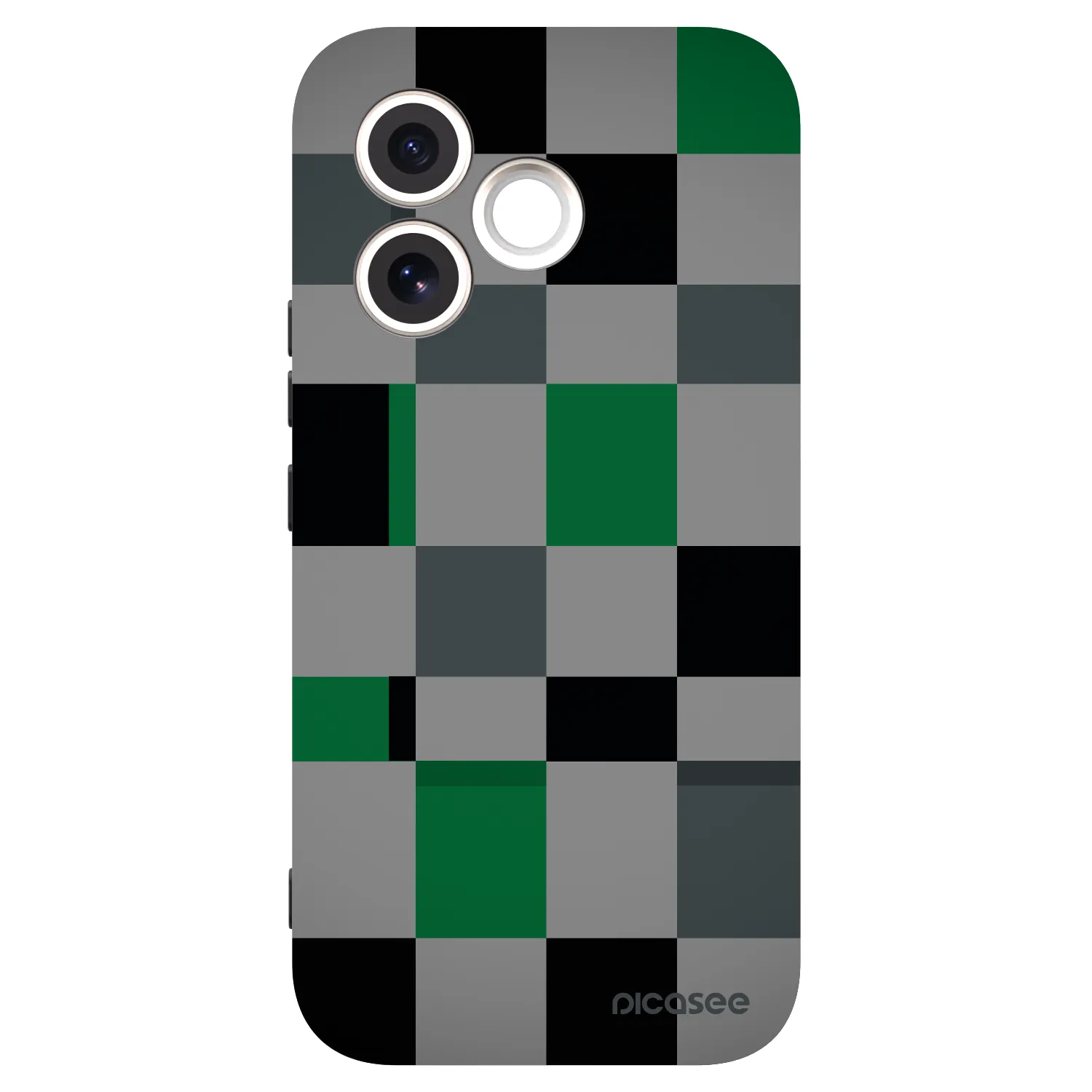 Picasee crna silikonska maskica za Honor 600 Lite - Block Grid