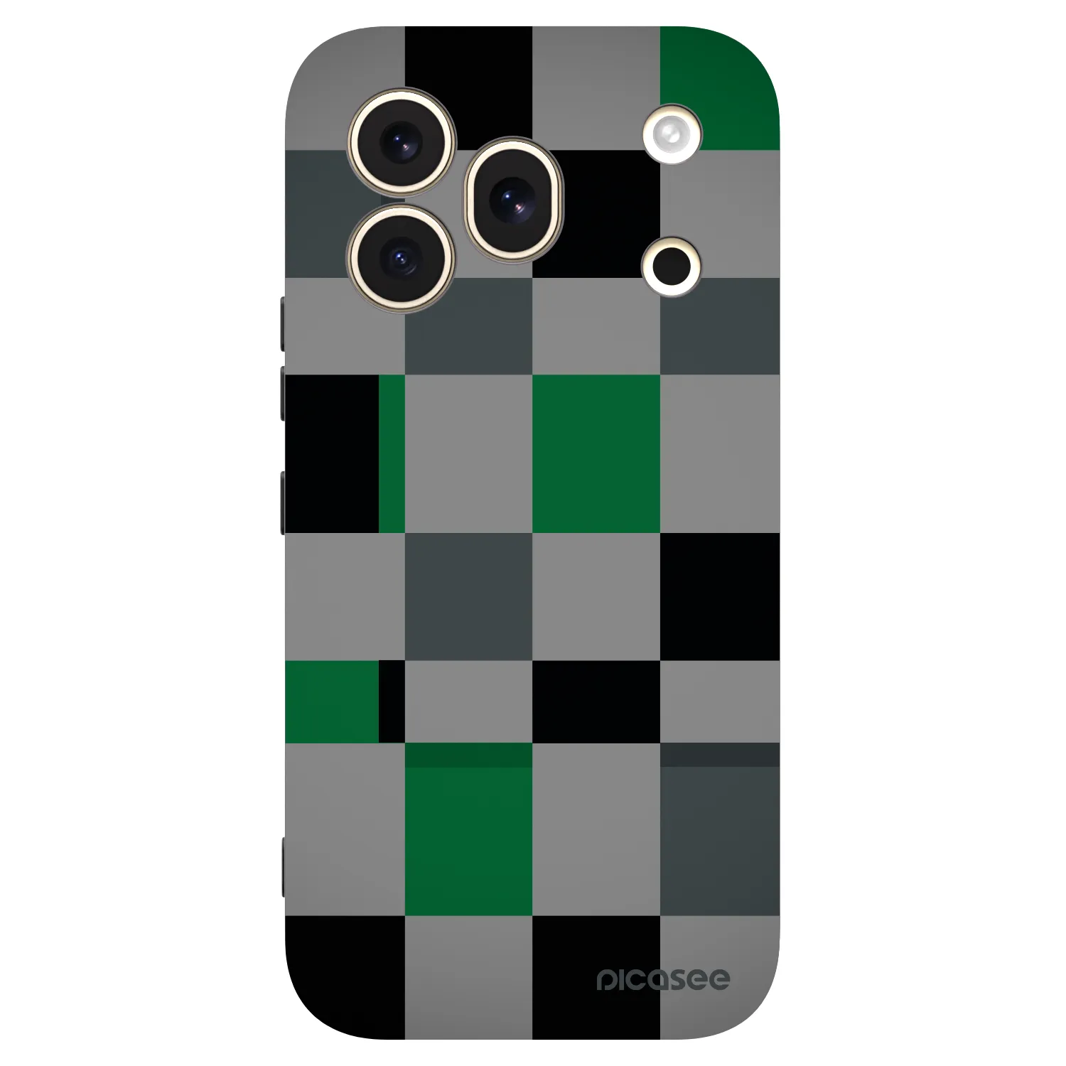 Picasee crna silikonska maskica za Honor 600 Pro - Block Grid