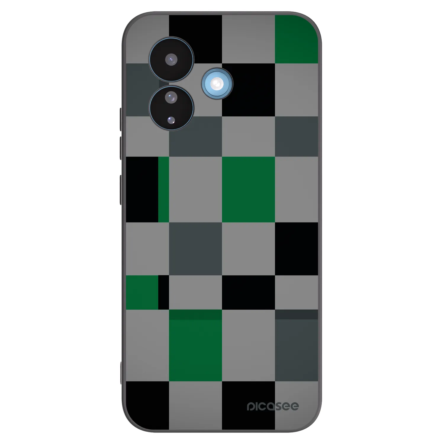 Picasee crna silikonska maskica za Xiaomi Redmi Note 17 Pro 5G - Block Grid