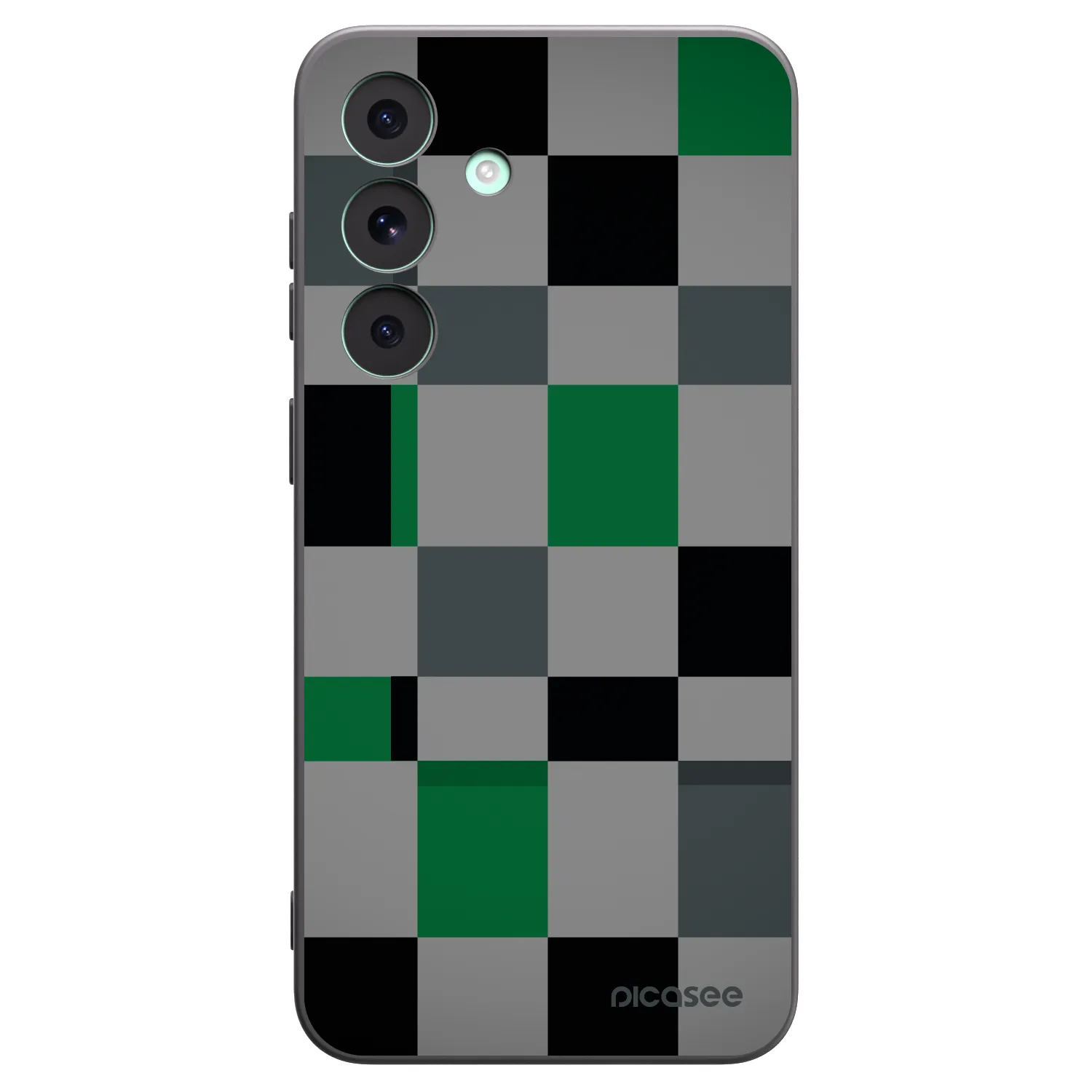 Picasee crna silikonska maskica za Samsung Galaxy S26 FE - Block Grid