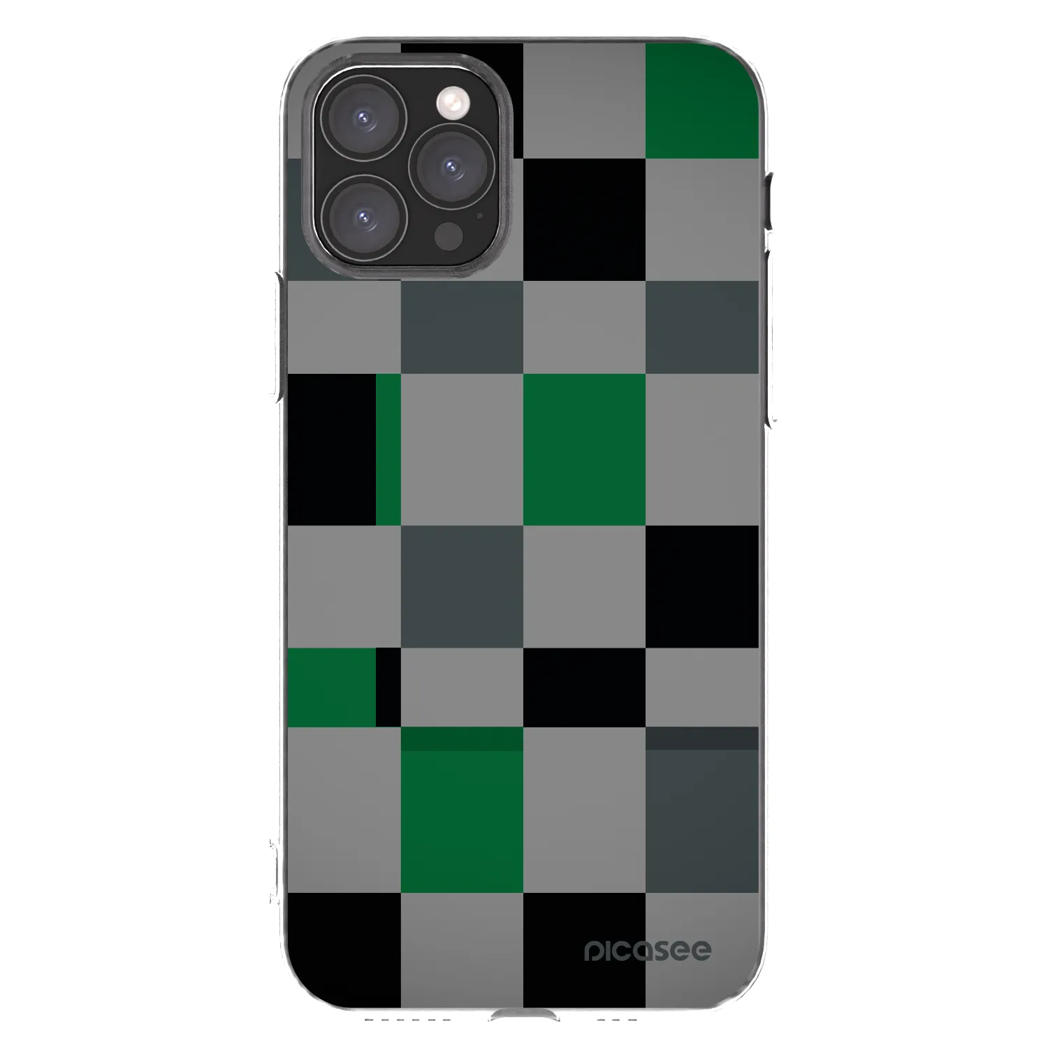 Picasee silikonska prozirna maskica za Apple iPhone 11 Pro - Block Grid