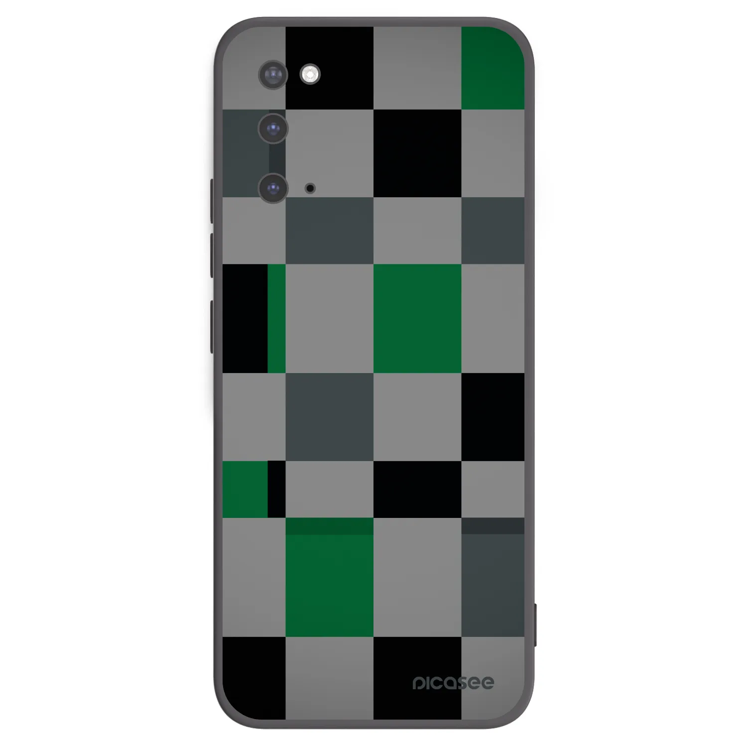 Picasee crna silikonska maskica za Samsung Galaxy S20 G980F - Block Grid