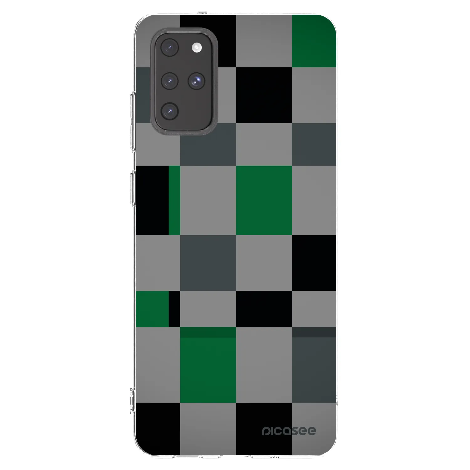 Picasee silikonska prozirna maskica za Samsung Galaxy S20+ G985F - Block Grid