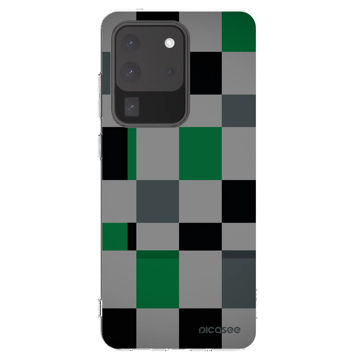 Picasee silikonska prozirna maskica za Samsung Galaxy S20 Ultra 5G G988F - Block Grid