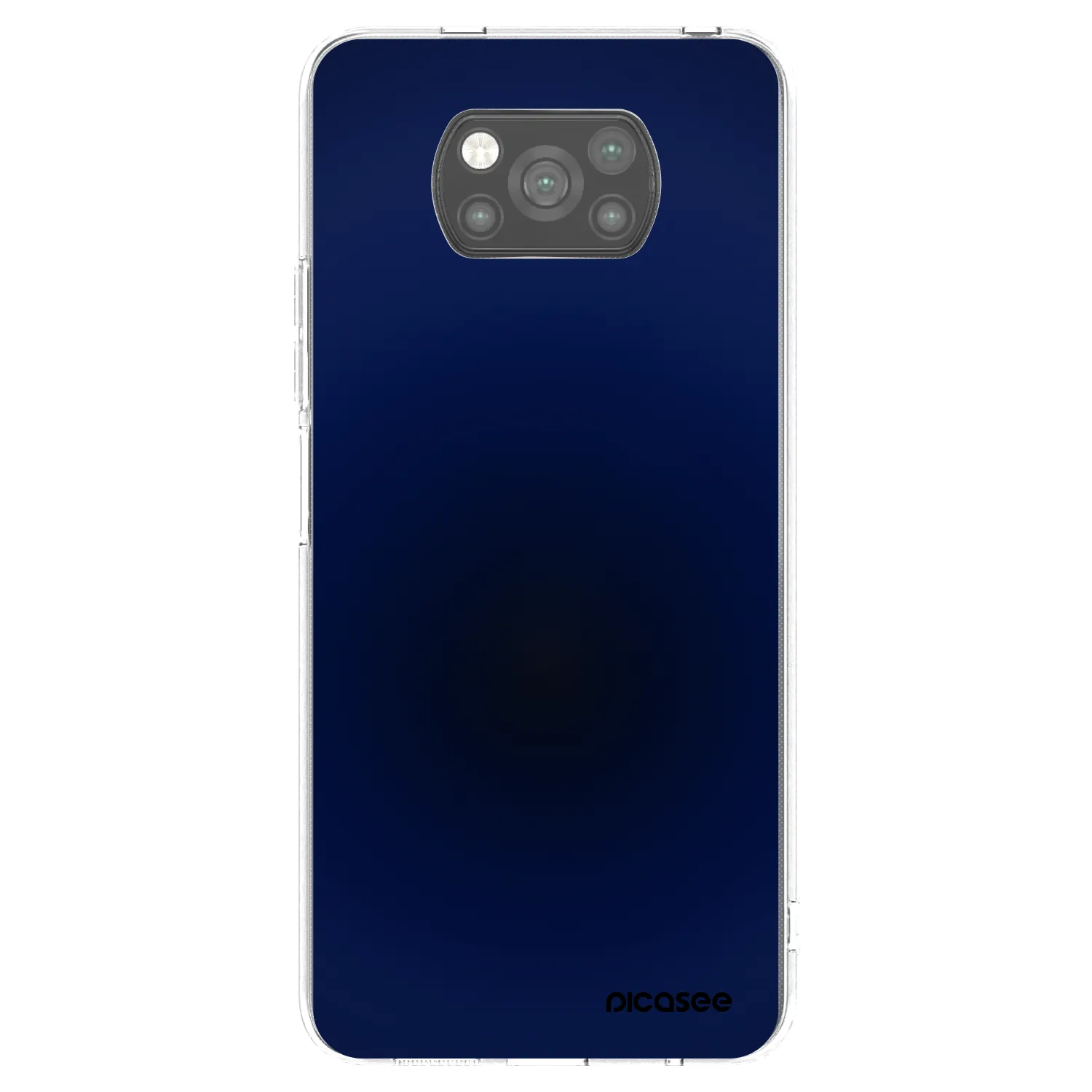 Picasee crna silikonska maskica za Xiaomi Poco X3 - Deep Ocean