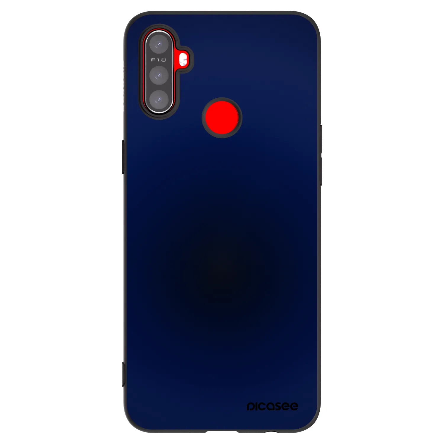 Picasee crna silikonska maskica za Realme C3 - Deep Ocean