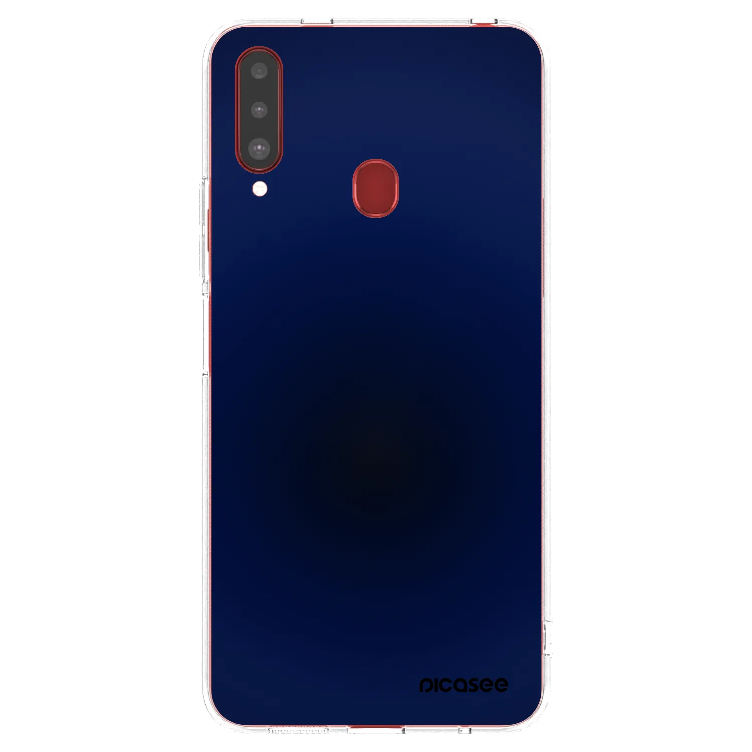 Picasee silikonska prozirna maskica za Samsung Galaxy A20s - Deep Ocean