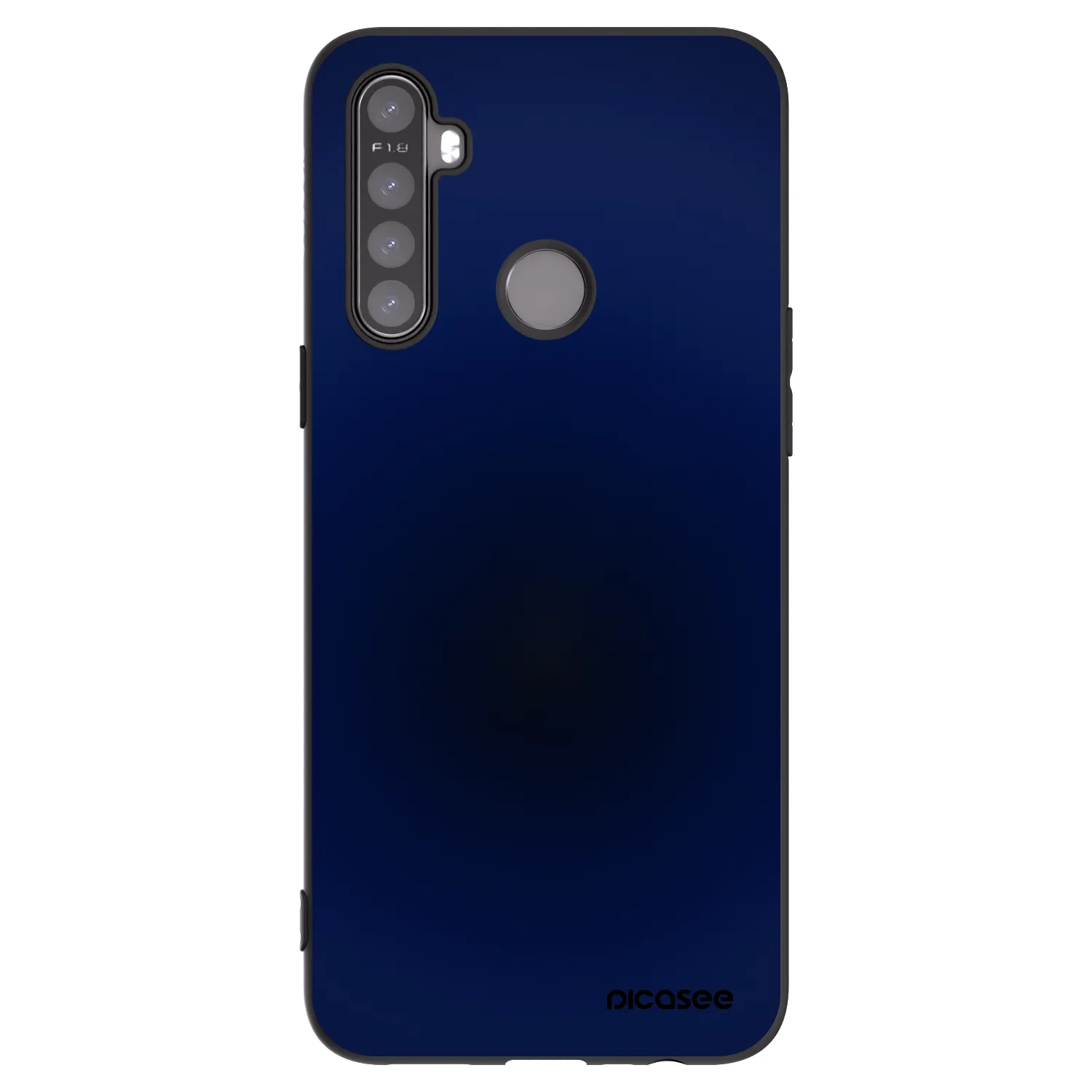 Picasee crna silikonska maskica za Realme 5 - Deep Ocean