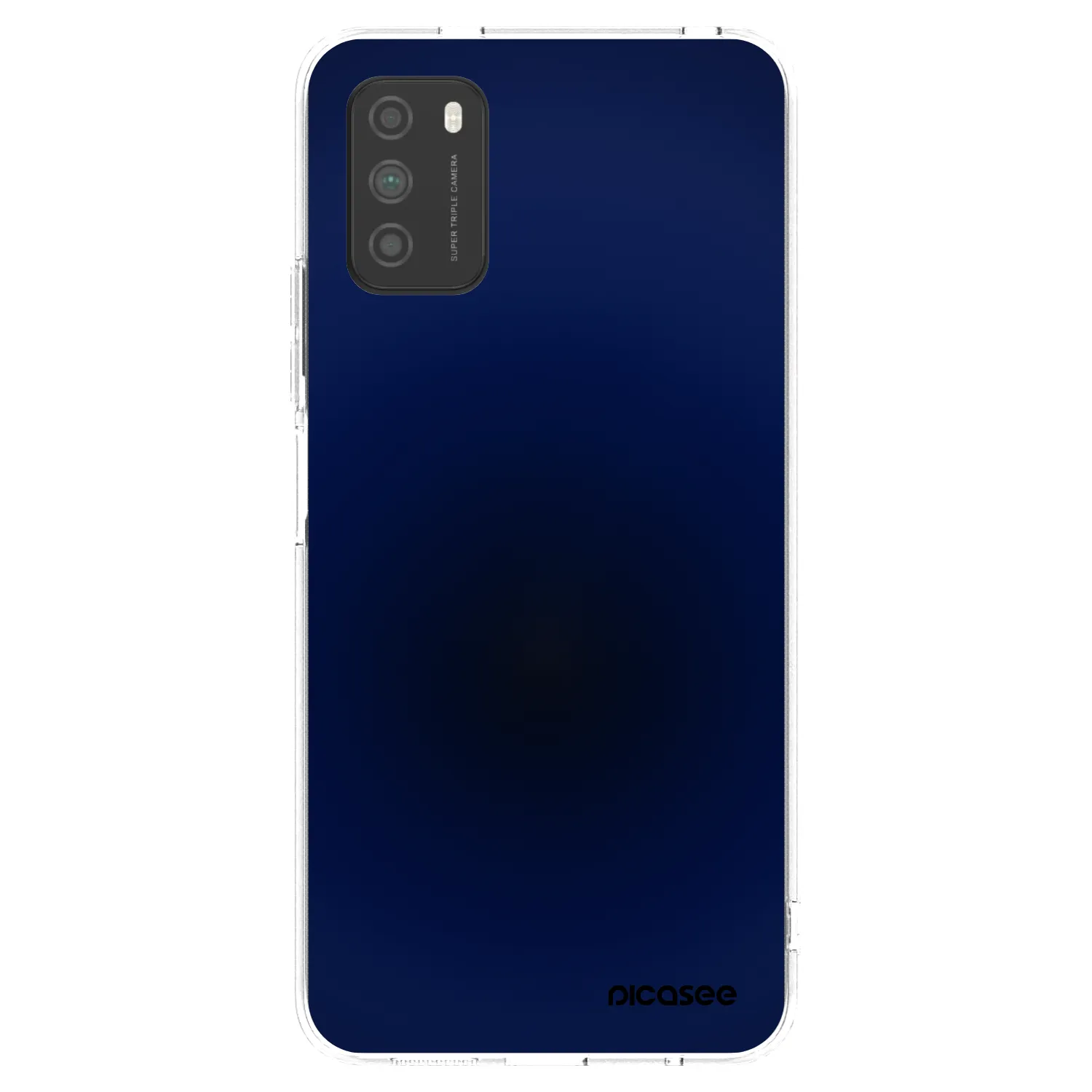 Picasee silikonska prozirna maskica za Xiaomi Poco M3 - Deep Ocean