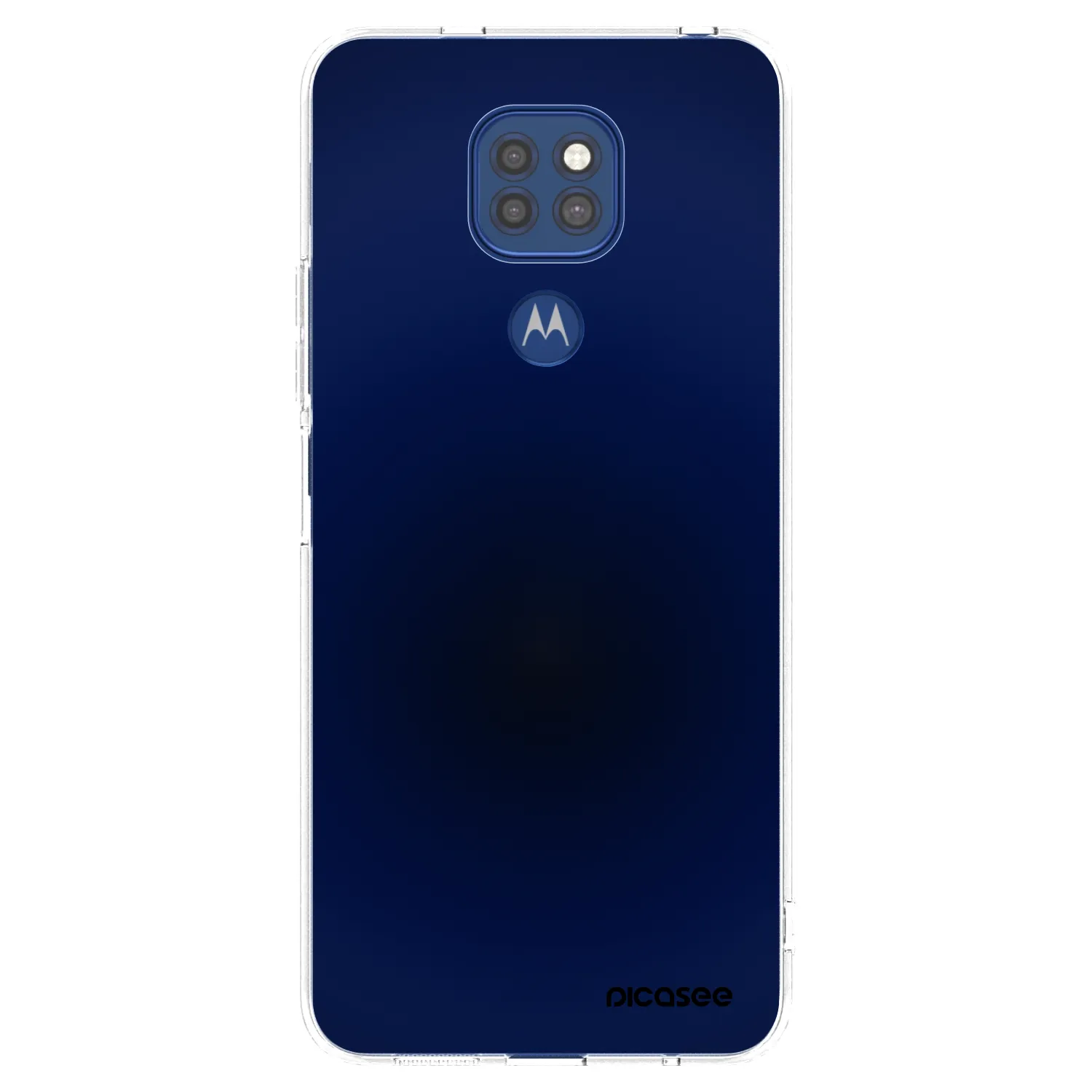 Picasee silikonska prozirna maskica za Motorola Moto G9 Play - Deep Ocean