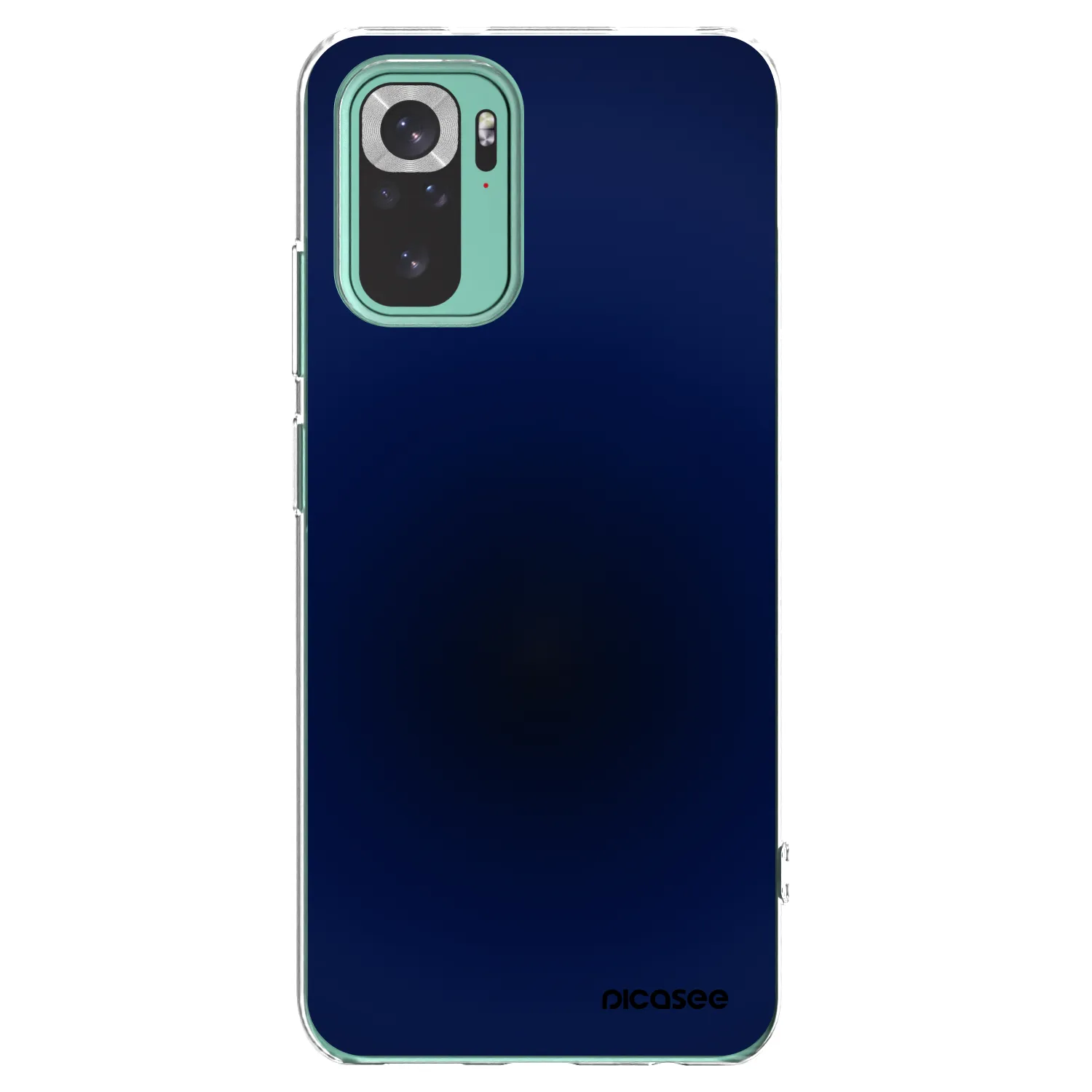 Picasee silikonska prozirna maskica za Xiaomi Redmi Note 10 Pro - Deep Ocean