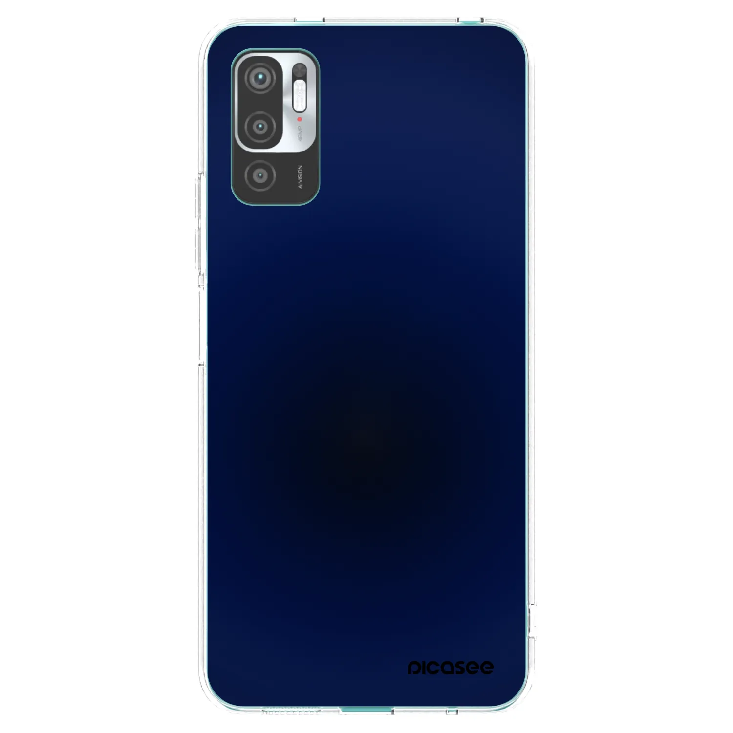Picasee silikonska prozirna maskica za Xiaomi Redmi Note 10 5G - Deep Ocean