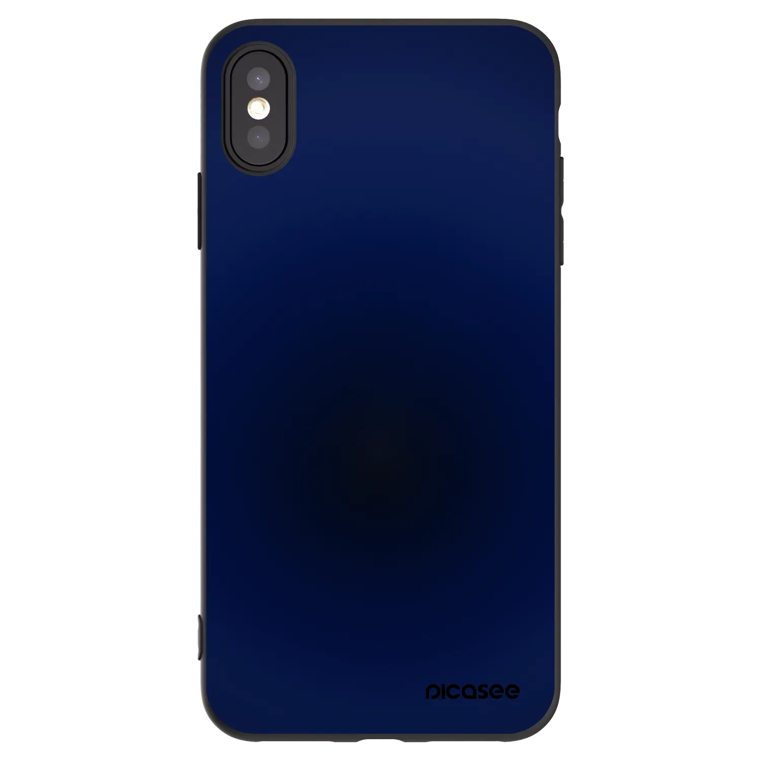 Picasee crna silikonska maskica za Apple iPhone XS Max - Deep Ocean