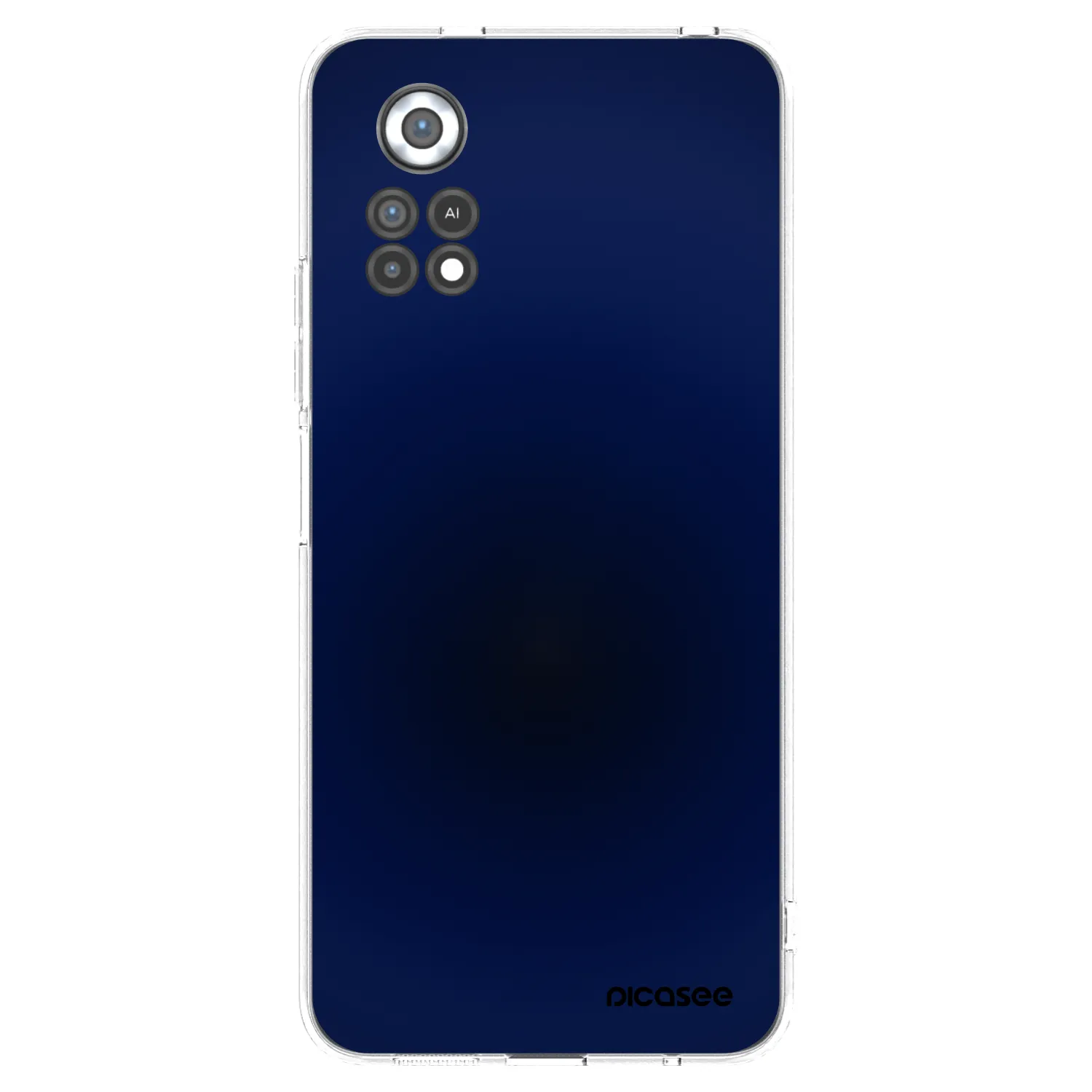Picasee silikonska prozirna maskica za Xiaomi Poco X4 Pro 5G - Deep Ocean