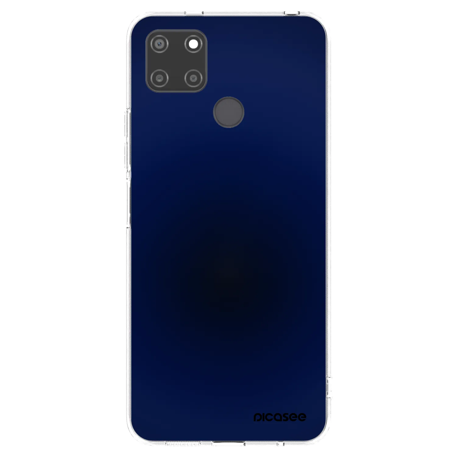 Picasee silikonska prozirna maskica za Realme C21Y - Deep Ocean