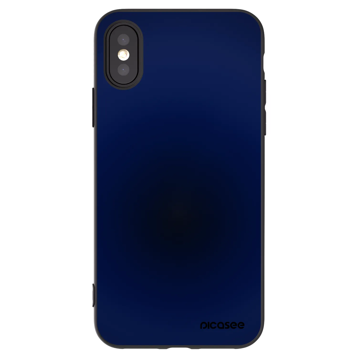 Picasee crna silikonska maskica za Apple iPhone X/XS - Deep Ocean