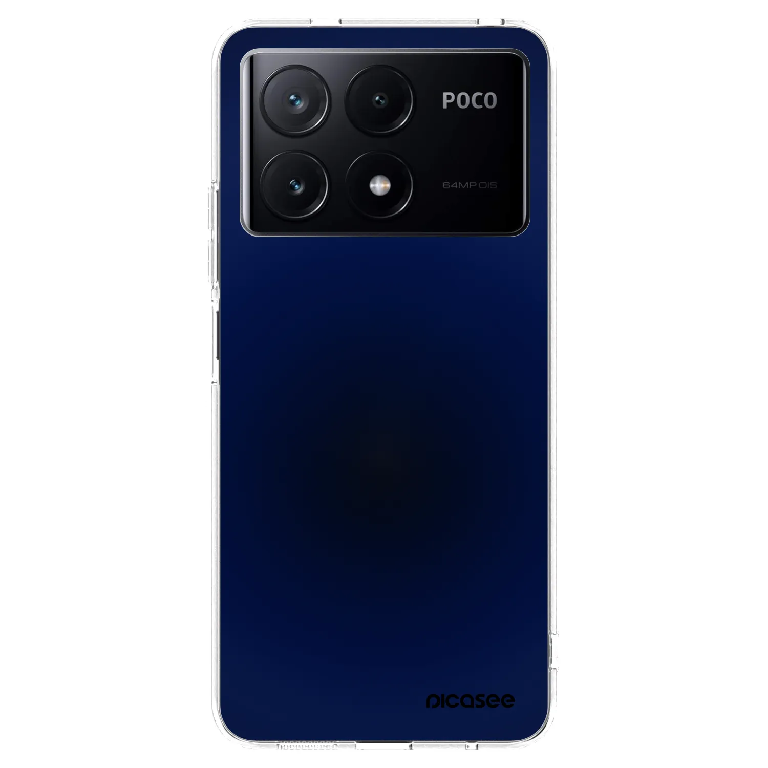 Picasee silikonska prozirna maskica za Xiaomi Poco X6 Pro - Deep Ocean