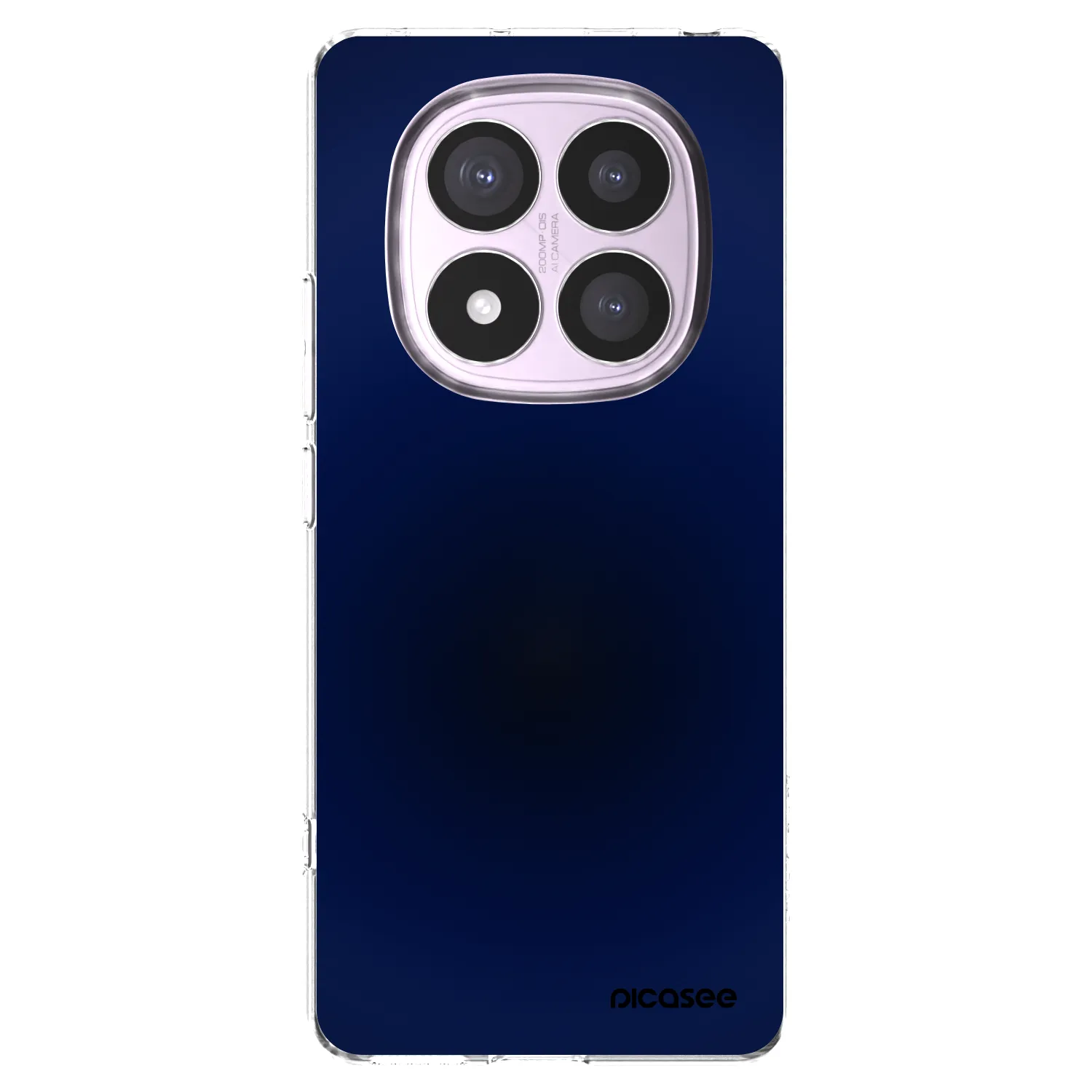 Picasee silikonska prozirna maskica za Xiaomi Redmi Note 14 Pro 5G - Deep Ocean