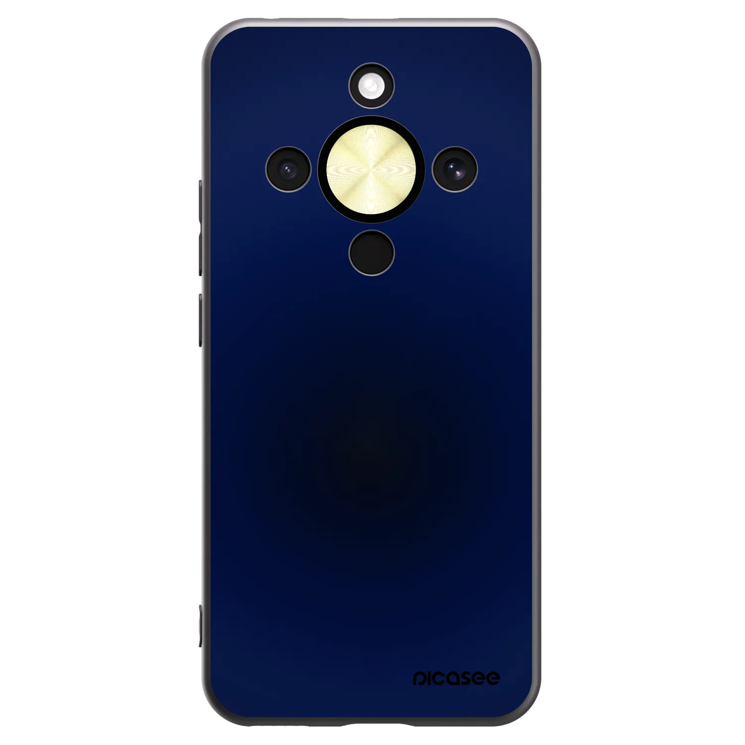 Picasee crna silikonska maskica za Honor Magic8 Lite 5G - Deep Ocean