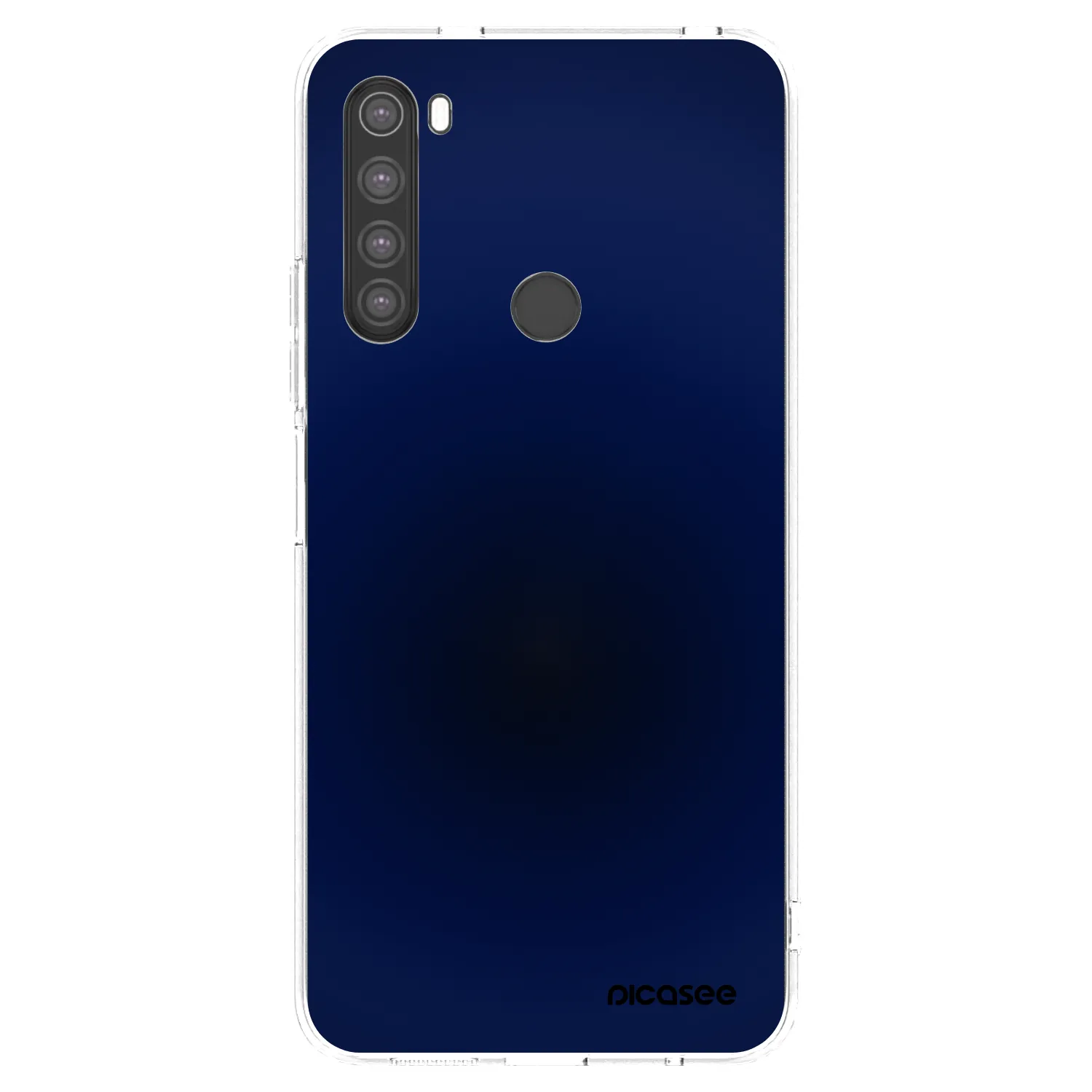 Picasee silikonska prozirna maskica za Xiaomi Redmi Note 8 - Deep Ocean